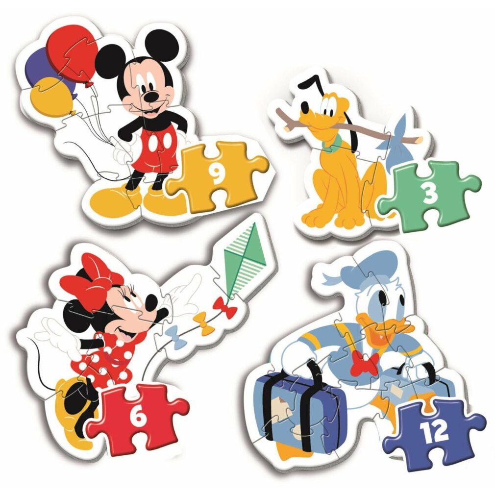 Clementoni® Puzzle Disney Mickey My First Puzzle 3-6-9-12tlg., Puzzleteile