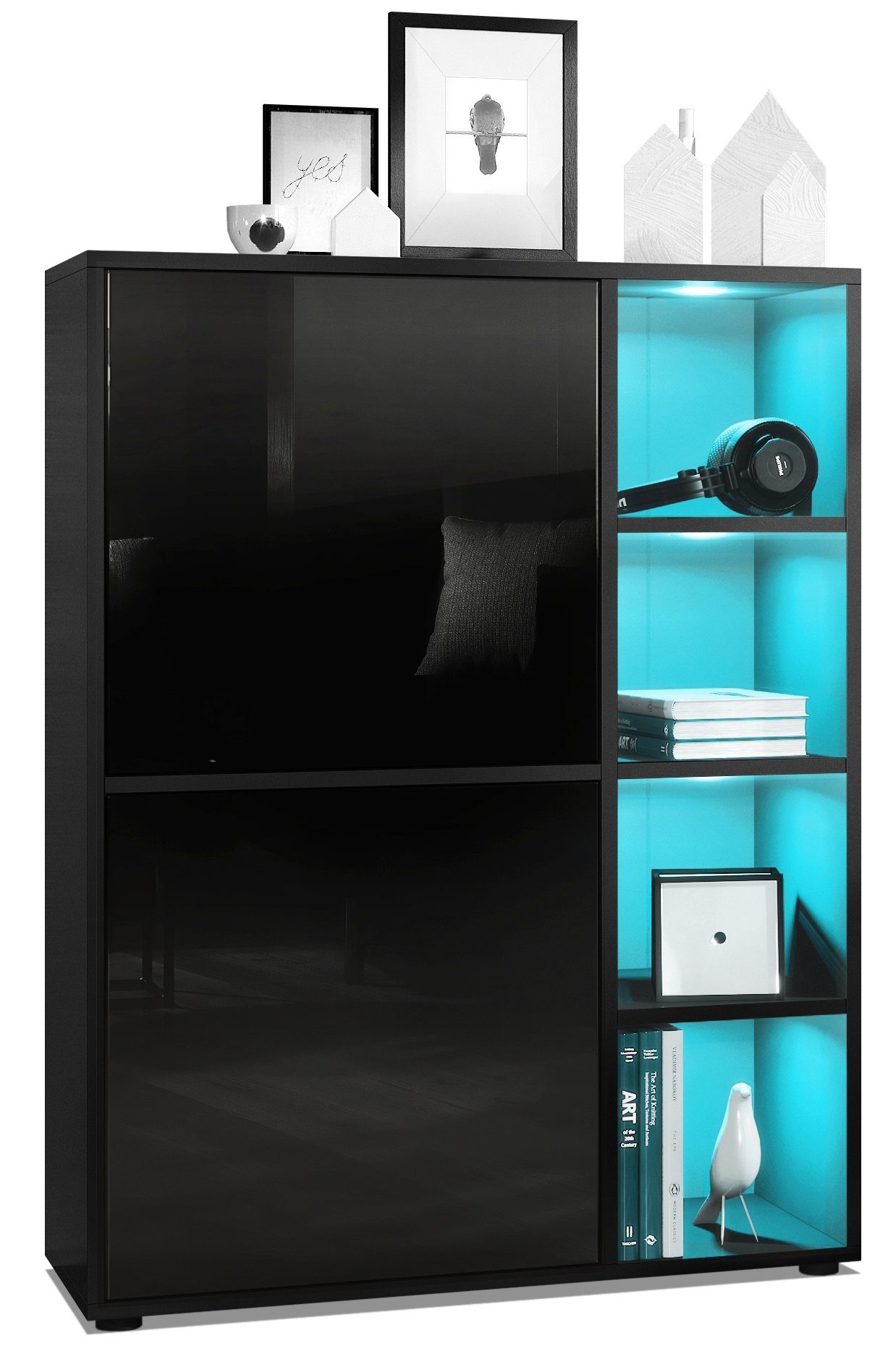 Vladon Highboard Cuba (Anrichte mit 2 günstig online kaufen