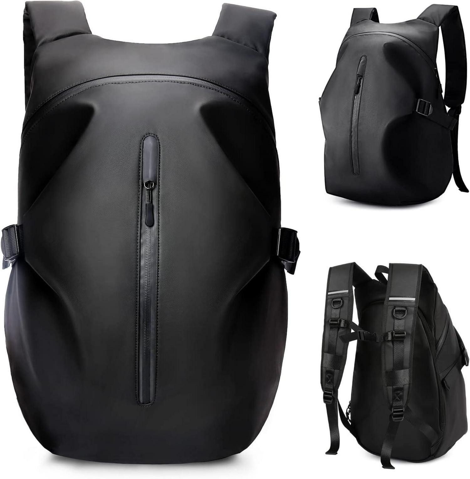 LuxusKollektion Laptoprucksack Motorradrucksack für Herren wasserdichter Helmrucksack Laptoptasche