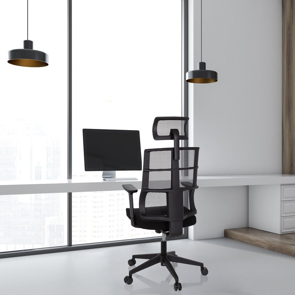 hjh OFFICE Drehstuhl Schreibtischstuhl Stoff/Netzstoff Profi SPINIO PRO Bürostuhl St), (1 ergonomisch