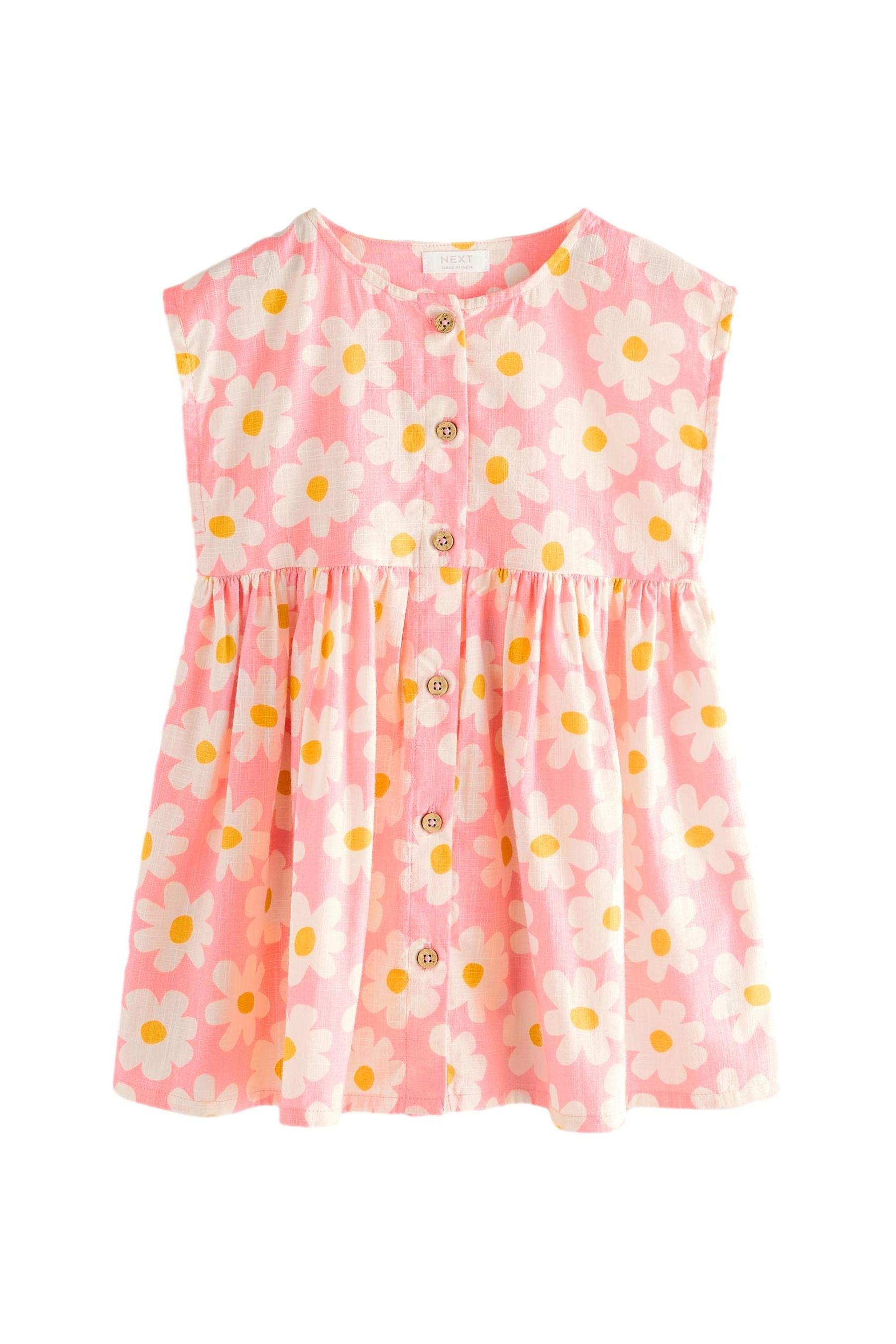 Sommerkleid Geknöpftes Kleid aus 100 % Baumwolle