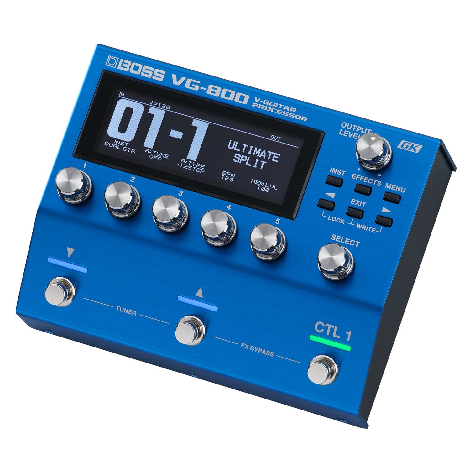 E-Gitarre Boss Multieffektgerät VG-800 für Gitarre und Bass