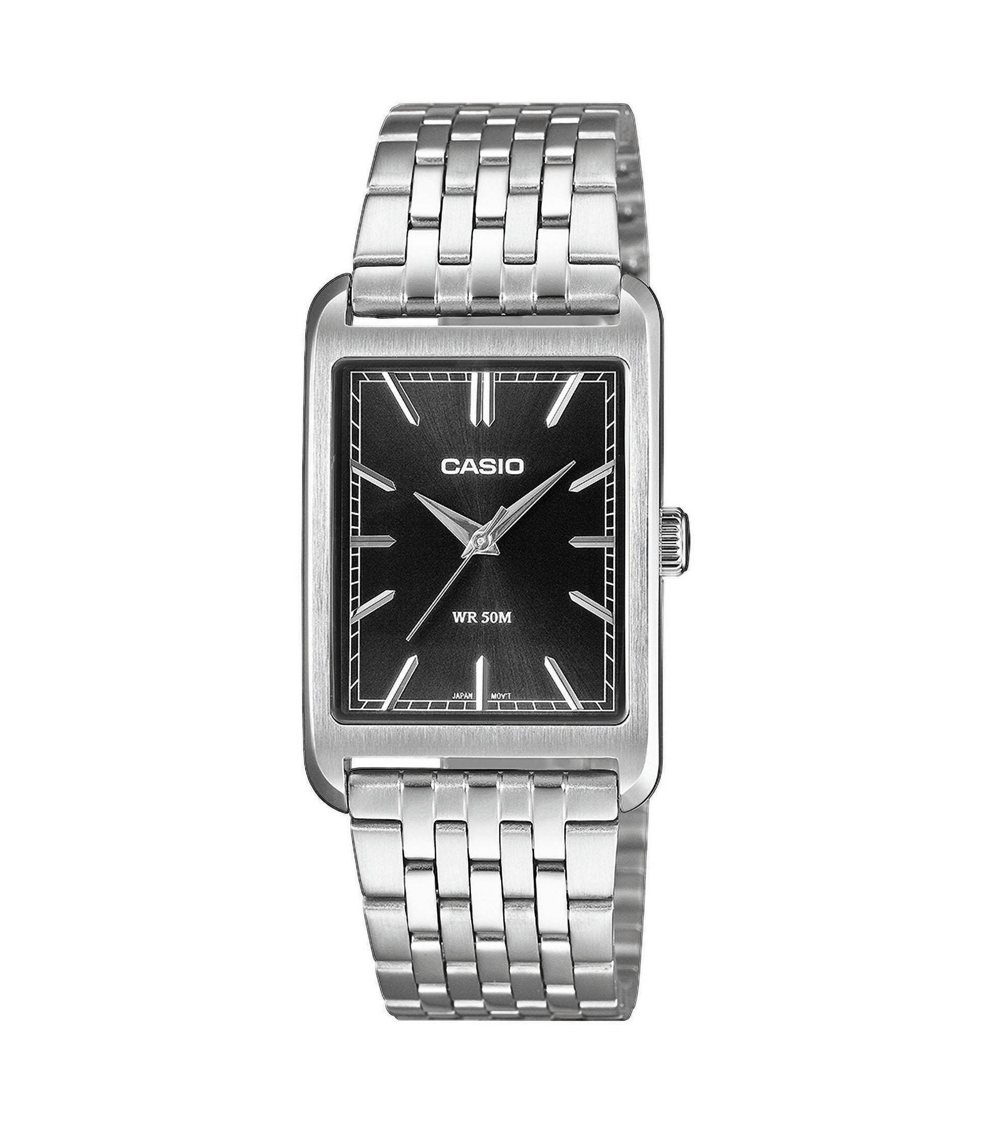 CASIO TIMELESS COLLECTION Quarzuhr MTP-B215D-1AVER, Armbanduhr, Herrenuhr, Edelstahlarmband, analog