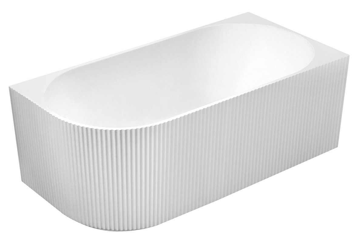 Aqualine Eckwanne TIBERA STRIP R Eck-Standwanne, 150x75cm, Weiß, Aqualine-E1037G