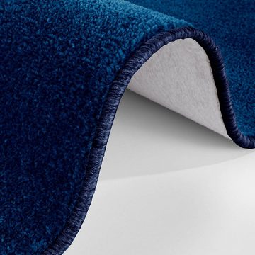 Teppich Kurzflor Teppich Nasty dunkelblau, HANSE Home, rechteckig, Höhe: 8.5 mm