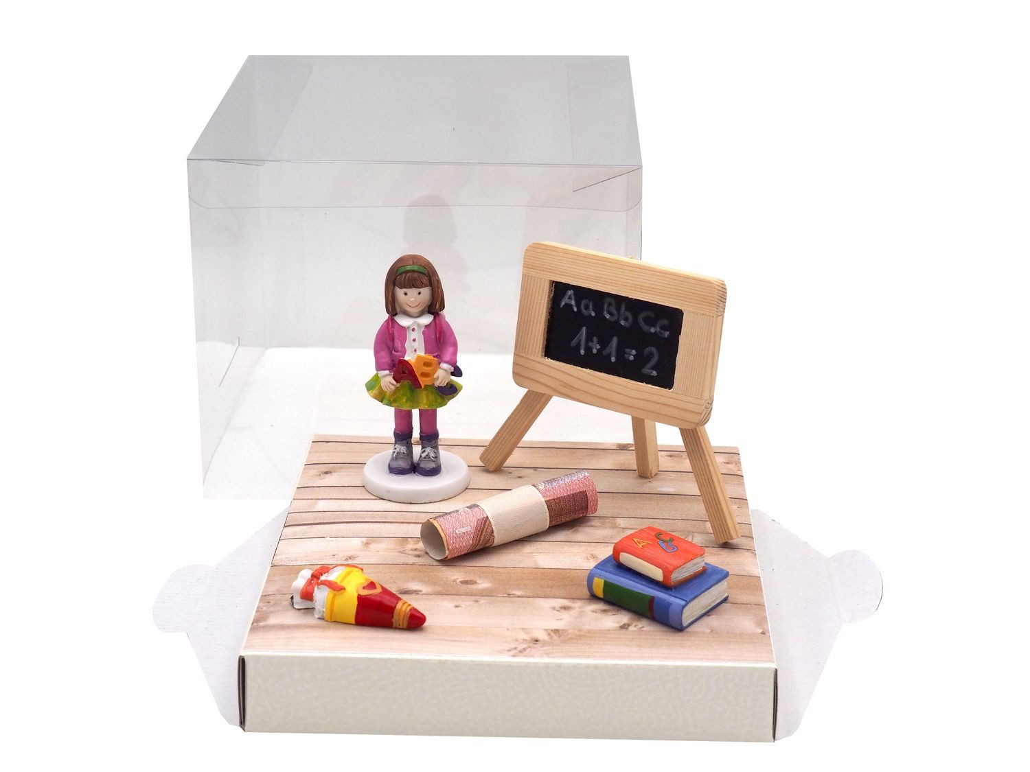 ZauberDeko Geschenkbox Geldgeschenk Geschenk Schulanfang Schule Einschulung Mädchen Schultüte