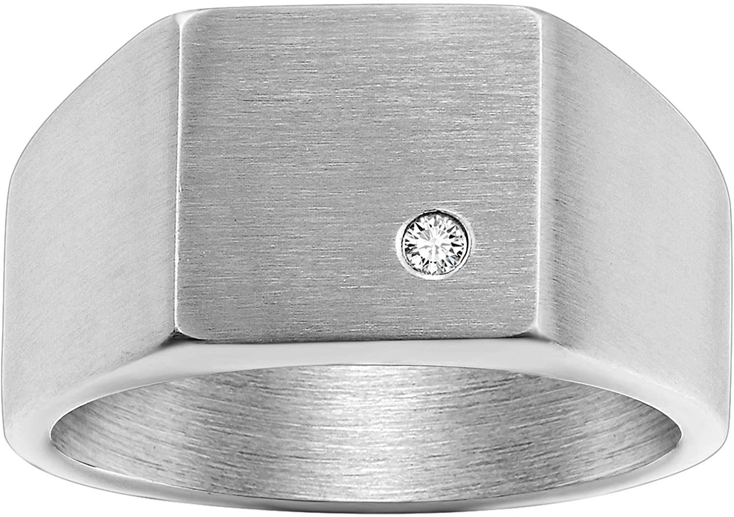 Karisma Fingerring Karisma Männer Edestahl 316L Stein Matt - RHX109 - 60 (19.1)