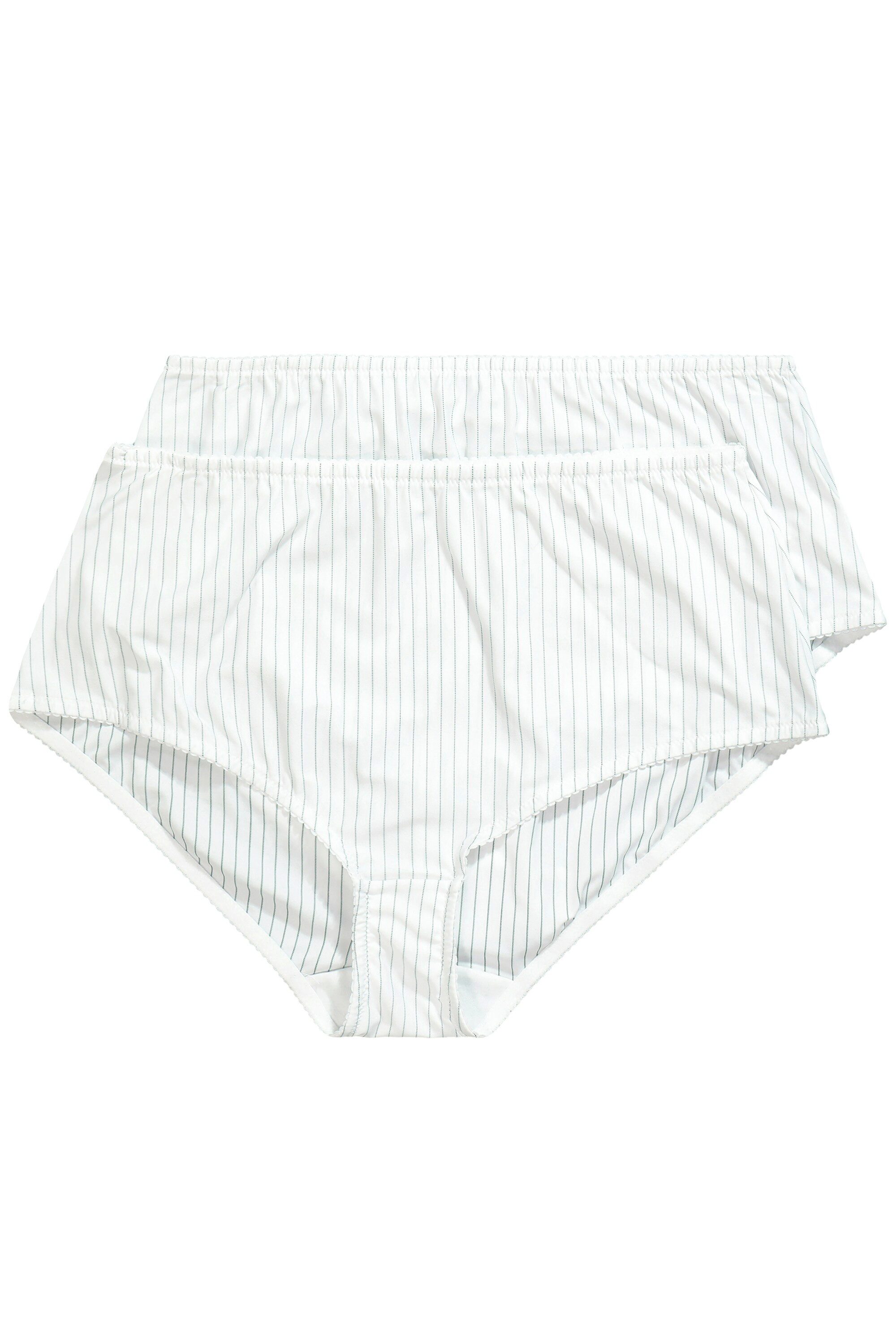 Ulla Popken Midislip Midislips 2er-Pack Nadelstreifen (2-St)