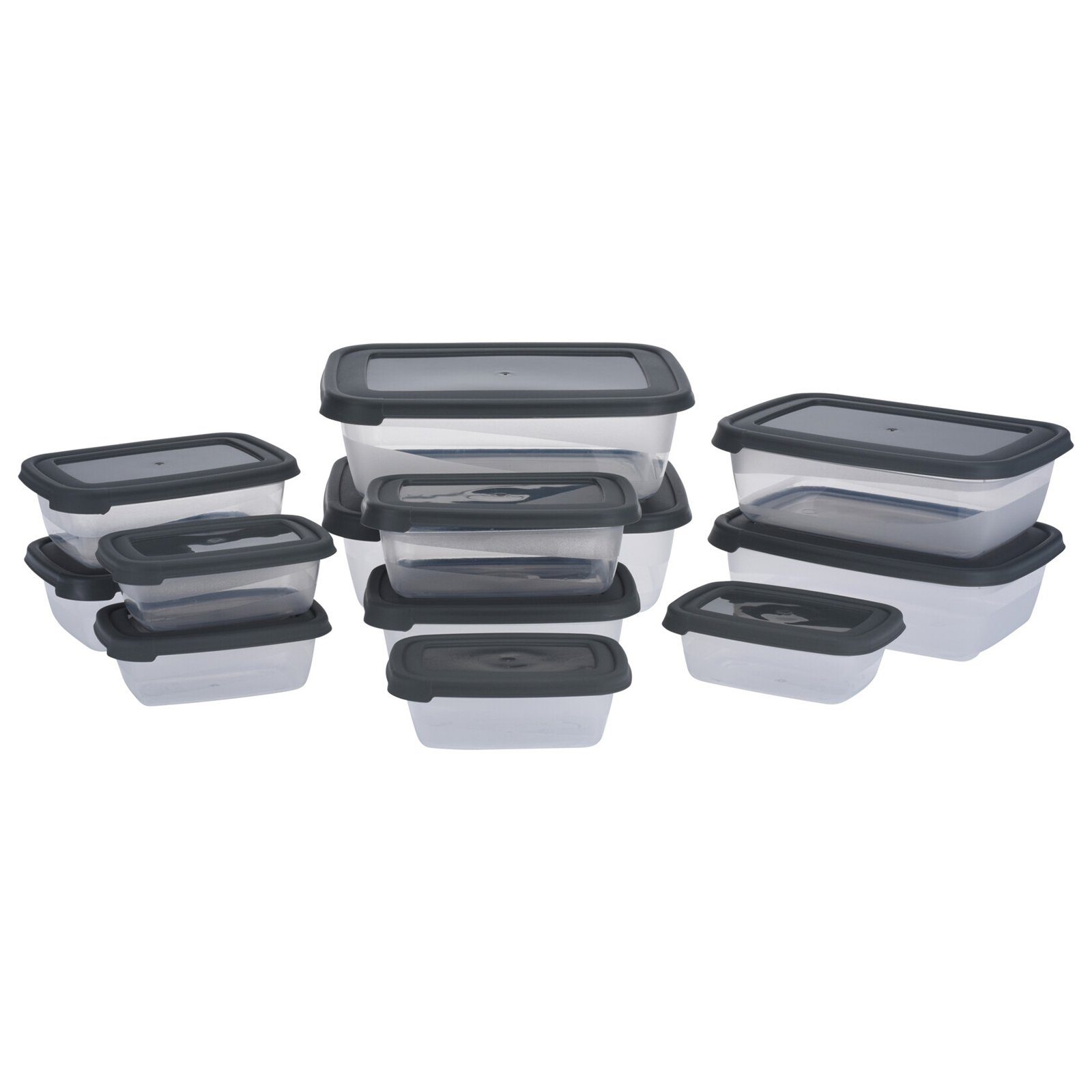 Kunststoffdose Vorratsdose 12-teilig Lebensmittelbehälter Neuetischkultur Vorratsdosen-Set Kunststoff, 12-tlg), Kunststoff, (Set,