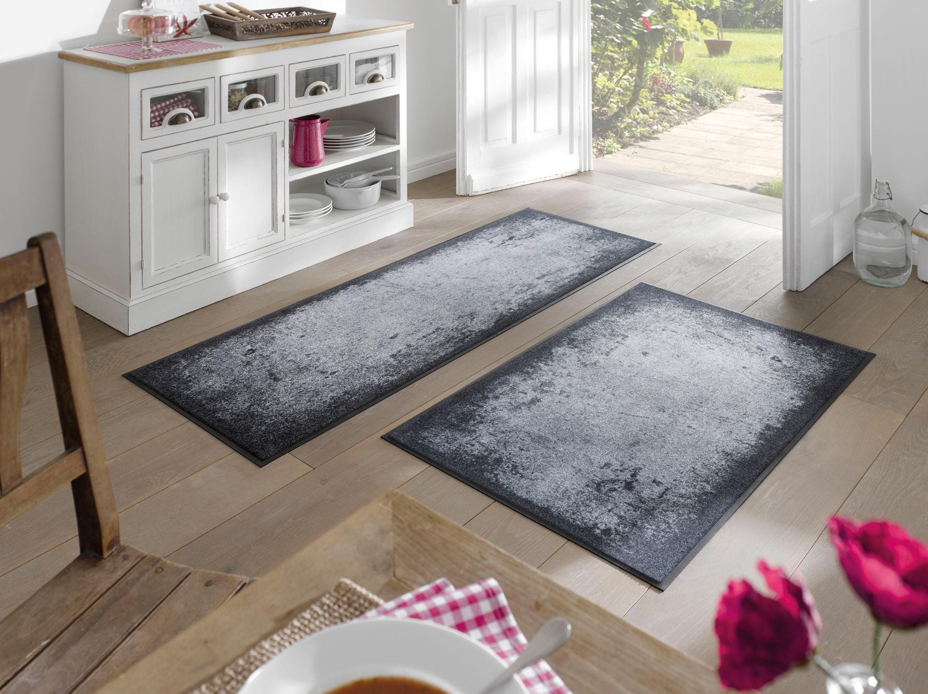 wash+dry by Kleen-Tex Fußmatte Shades of Grey, rechteckig, Höhe: 7 mm, Schm günstig online kaufen