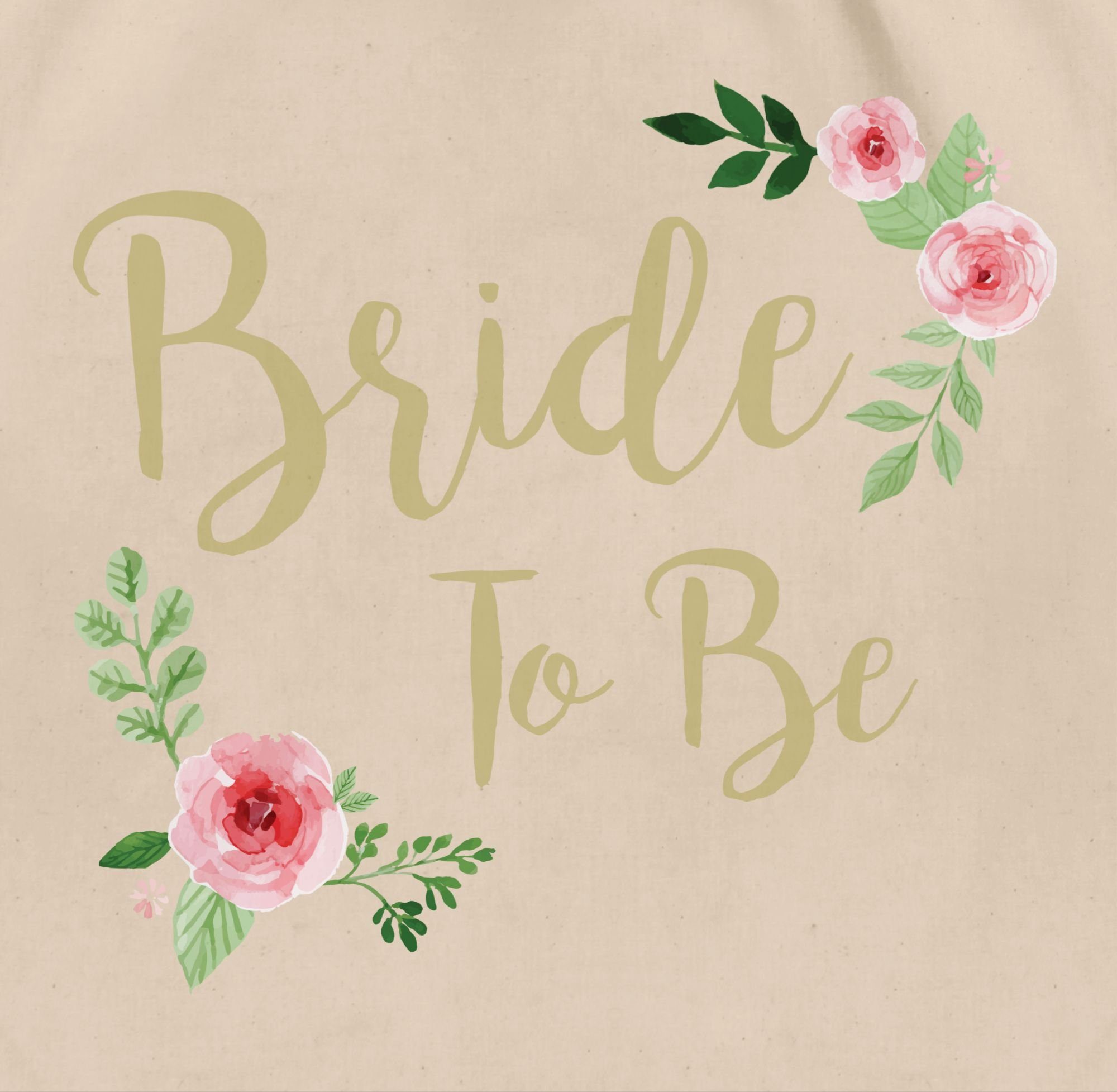 Shirtracer Turnbeutel Bride To Be, JGA Junggesellenabschied Frauen
