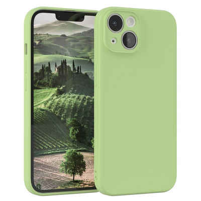 EAZY CASE Handyhülle TPU Hülle für Apple iPhone 14 6,1 Zoll, Smart Slimcover Matt Silikon Schutzhülle mit Kameraschutz tpu Grün