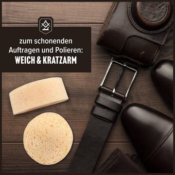 Schrader Schwamm S1400401, Premium Schwamm - 4 Stk - Zum Auftragen und Auspolieren -, für Reinigungs- und Pflegemitteln - Made in Germany