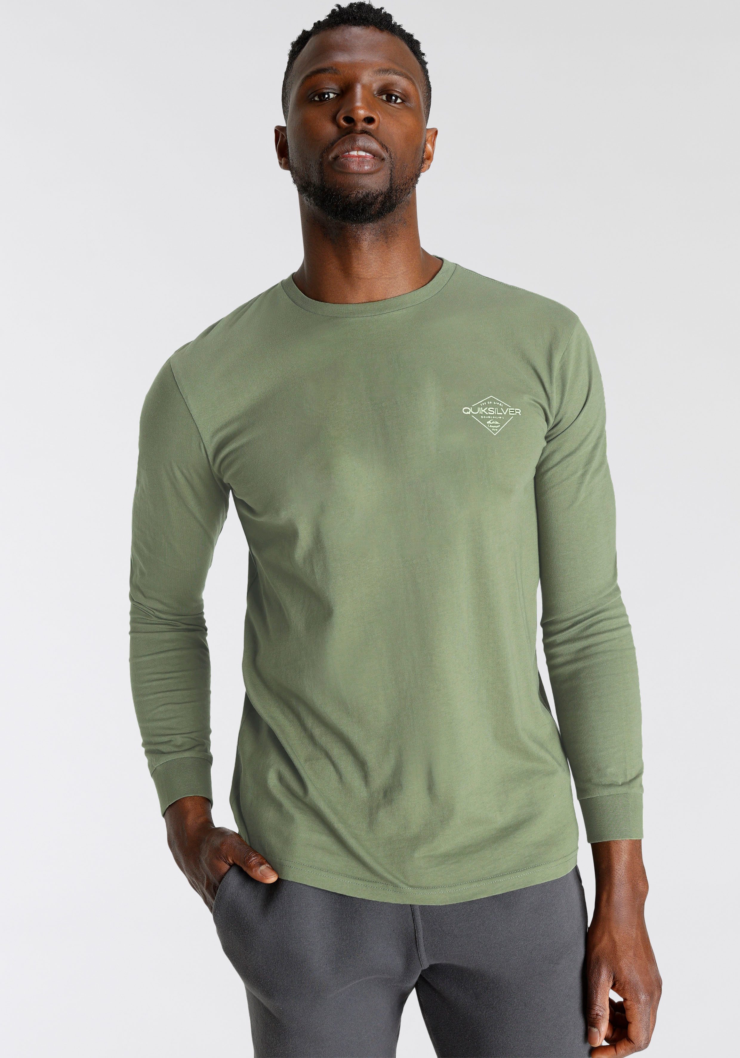 Quiksilver Langarmshirt DIAMONDS BEST LS TEE PACK3 YM (Packung, 3-tlg) günstig online kaufen