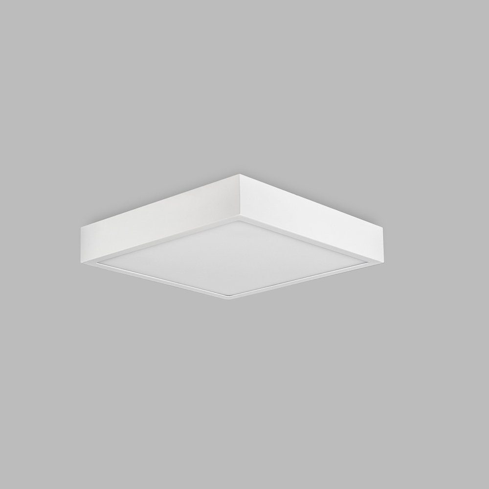 Mantra Deckenleuchte LED-Deckenleuchte Saona Superficie quadratisch Weiß-Matt Weiß-Matt