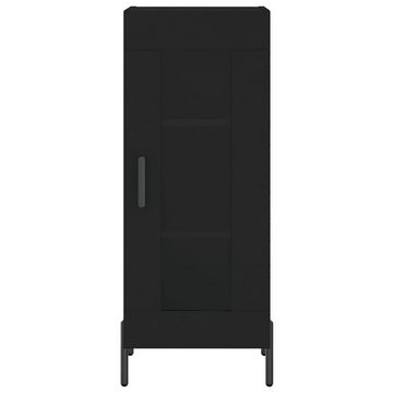 vidaXL Kleiderschrank Regal Highboard Schrank Hochschrank Schwarz 34,5x34x180 cm Holzwerksto