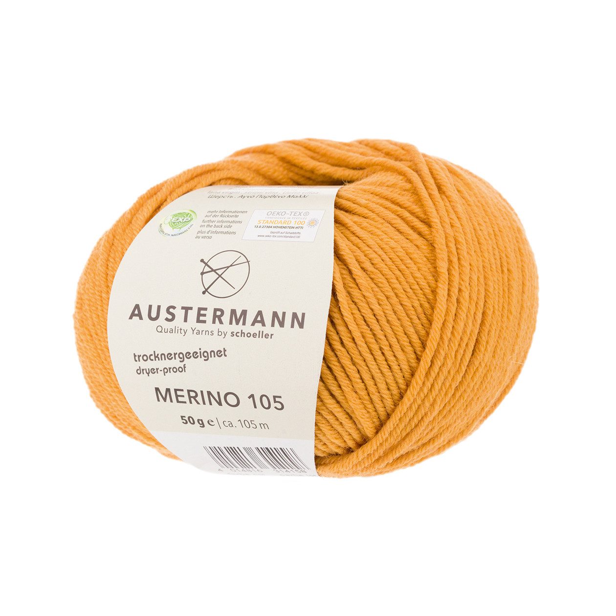 Austermann Garn Merino 105 Häkelwolle, 105,00 m, hervorragende Trageeigenschaften durch kaschmirartiger Griff