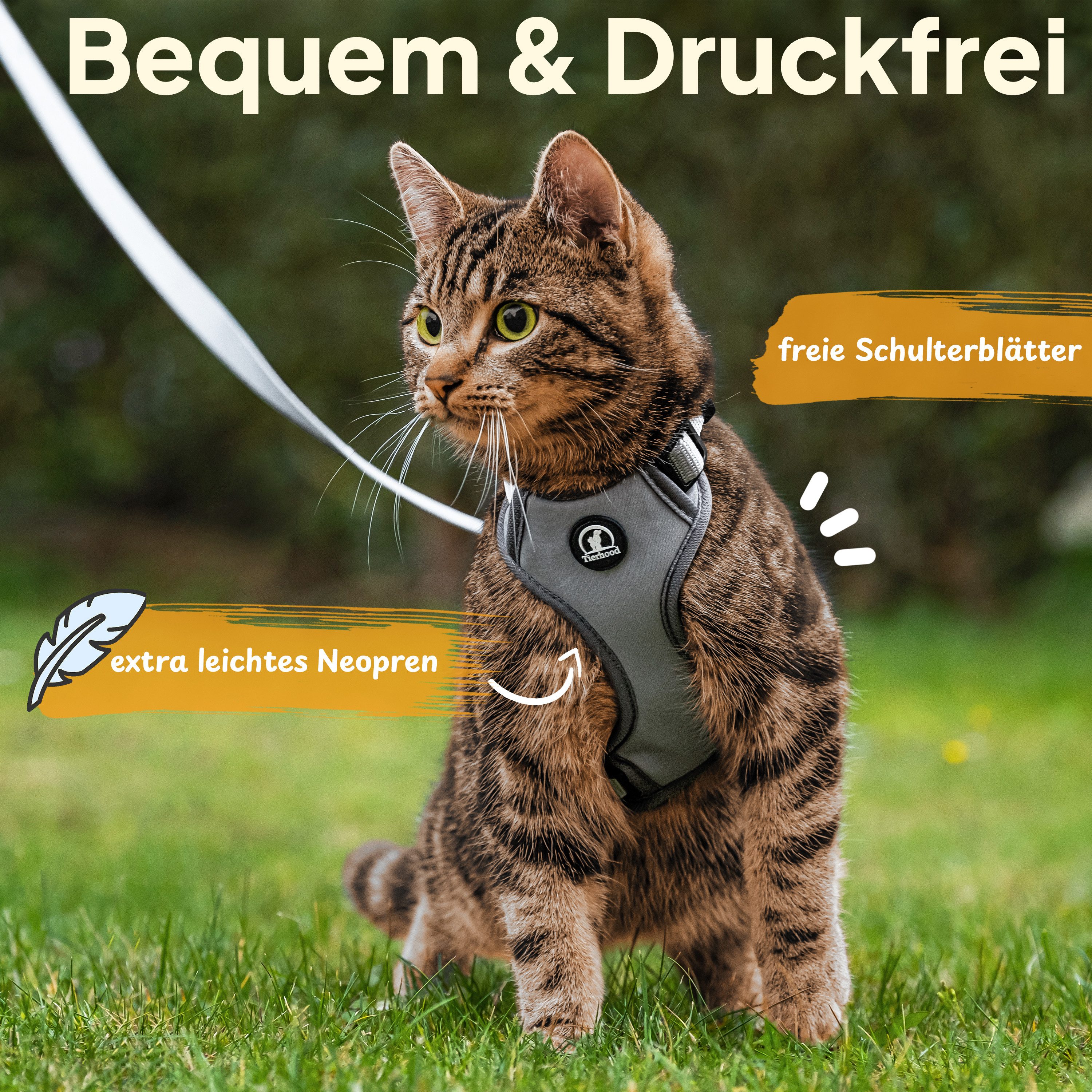 Tierhood Geschirr Katzengeschirr mit Halsklipp - günstig online kaufen