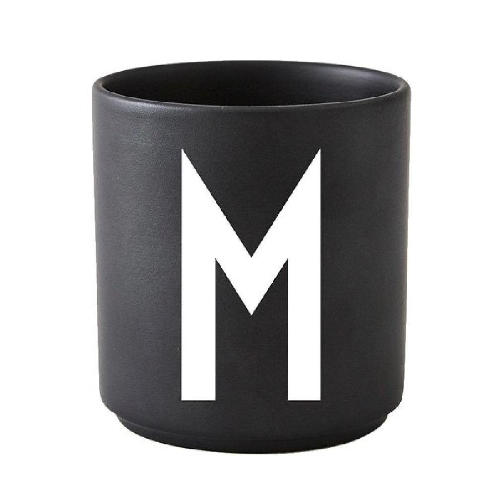 Design Letters Tasse Tasse Schwarz M