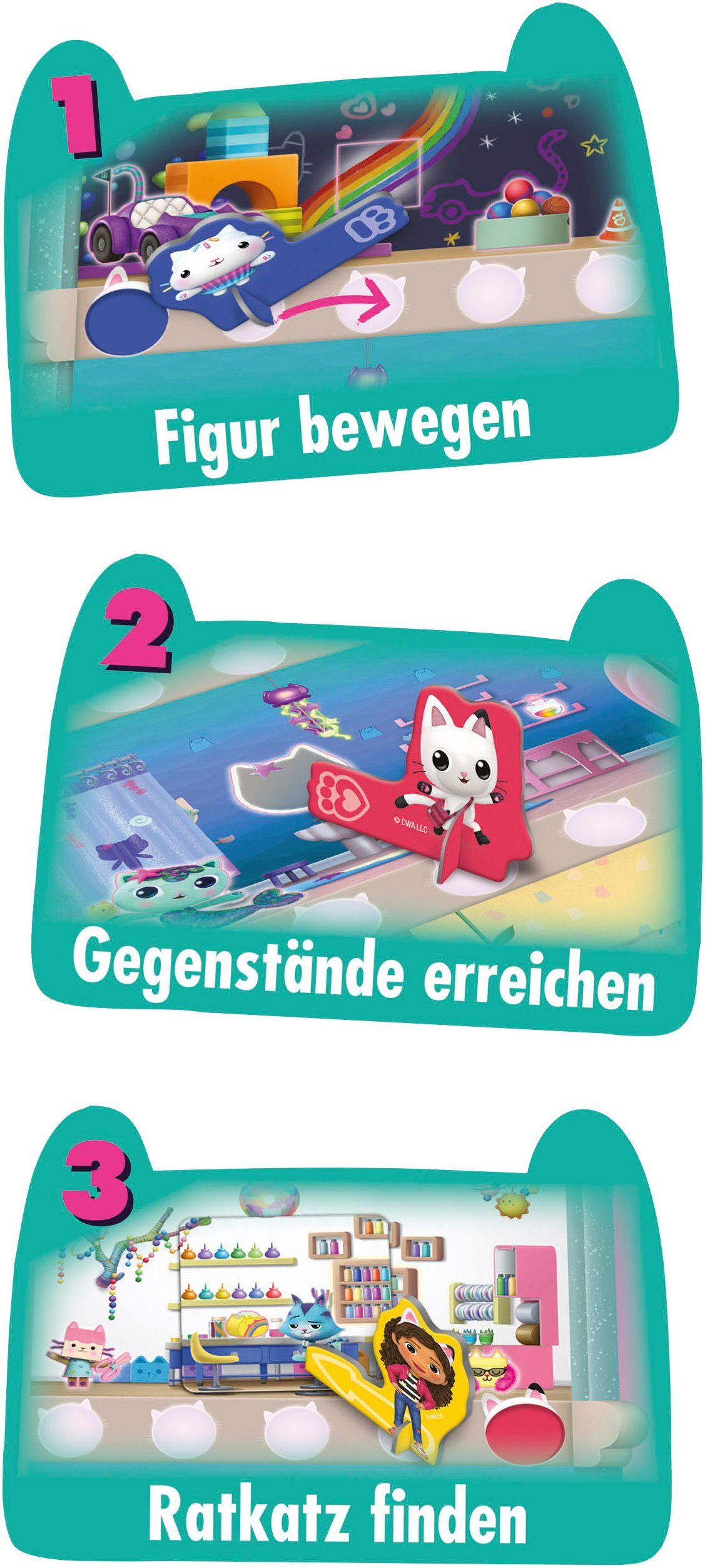 Schmidt Spiele Spiel Gabby's Dollhouse, Eine miau-tastische Schnitzeljagd