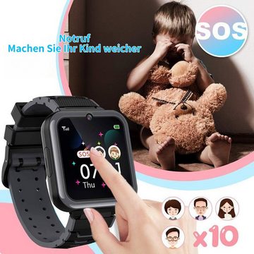 Welikera 450mAh Kinder Smart Uhr Telefon,mit Kamera,Unterstützt Micro,SIM Smartwatch (1,4 Zoll)