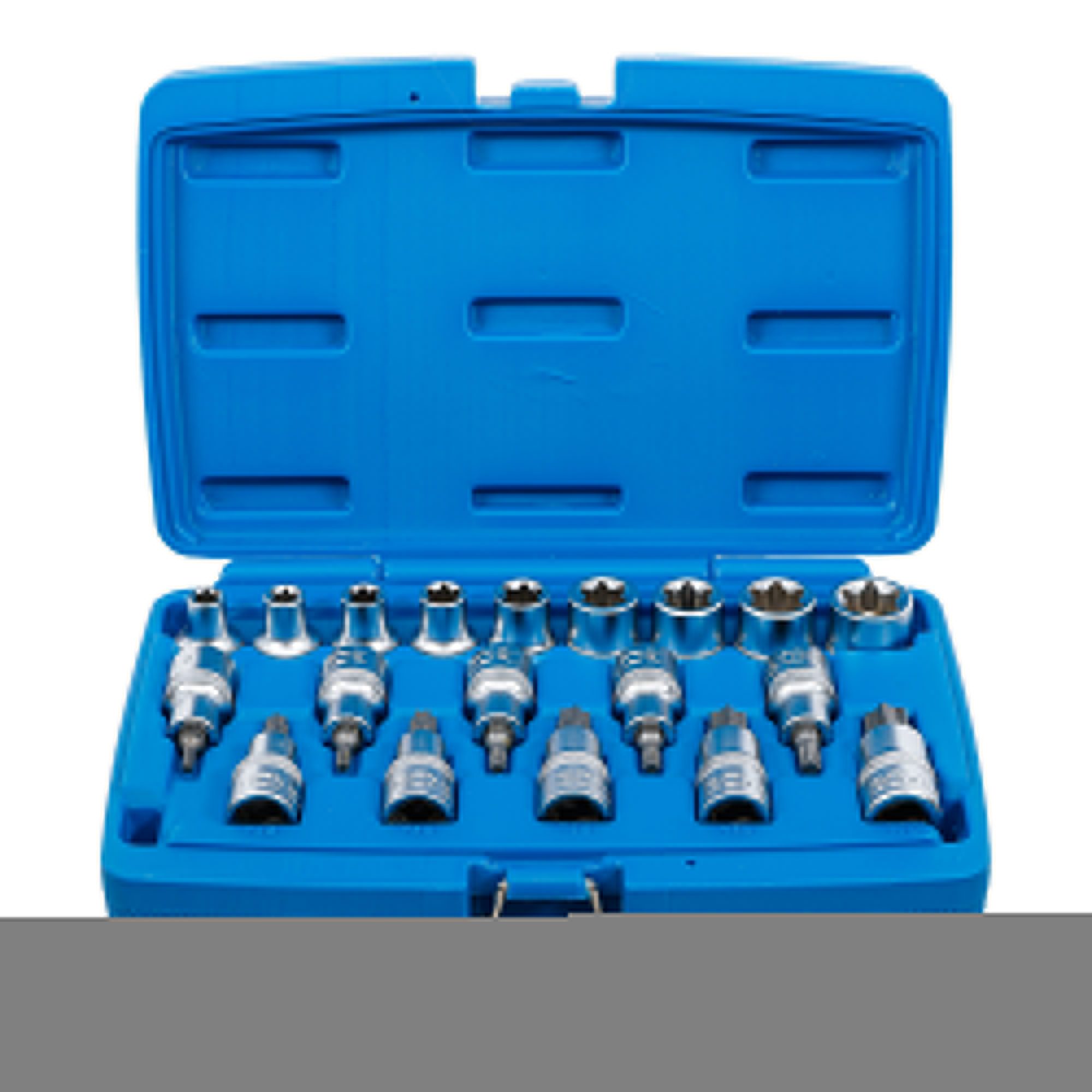 BGS technic Bit-Set BGS Bit-Einsatz-/Steckschlüssel-Einsatz-Satz Antrieb Innenvierkant 12