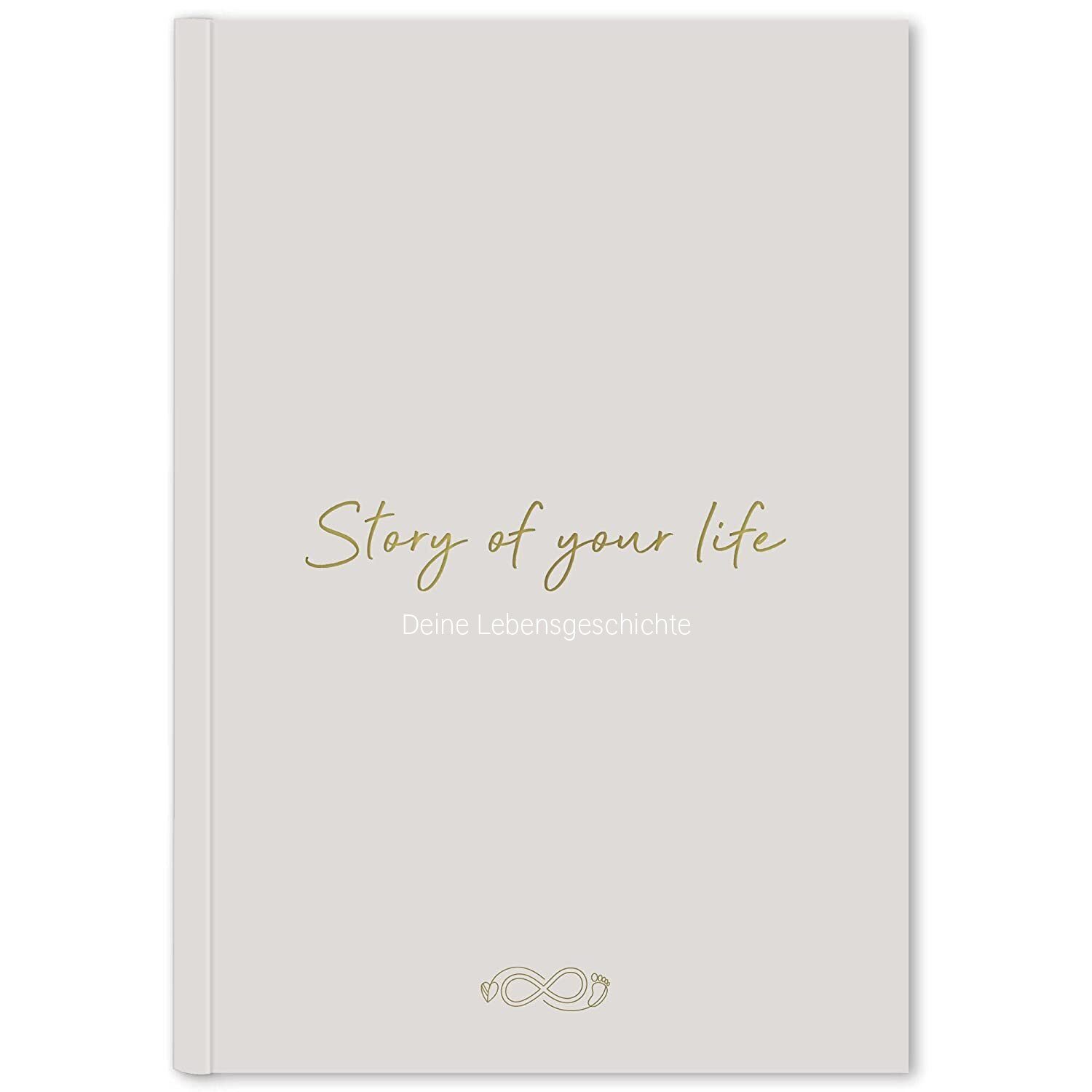 LEAF & GOLD Tagebuch Babybuch zum eintragen