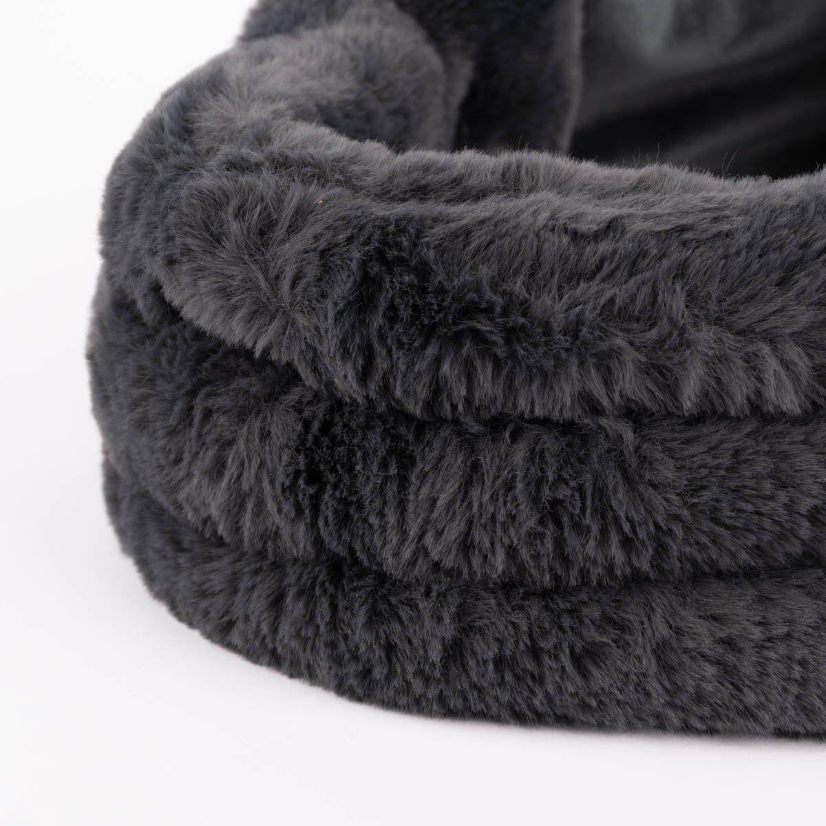 Dekokissen Warmies Wärmegürtel Premium dunkelgrau Hirse-Lavendelfüllung 120x15