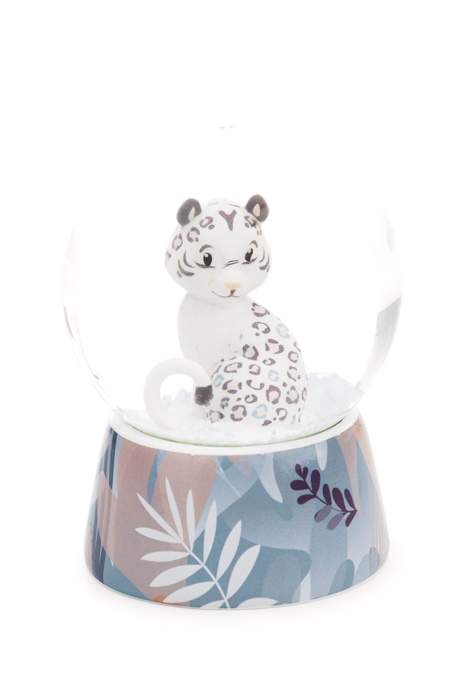 Nici Schneekugel 62460 - Schneeleopard Eleni Snowbell, 6,5 cm (1 St)