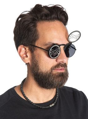 Metamorph Kostüm Atom Flip-up Sonnenbrille, Die Klappbrille für Physiker, Nerds und Spalter