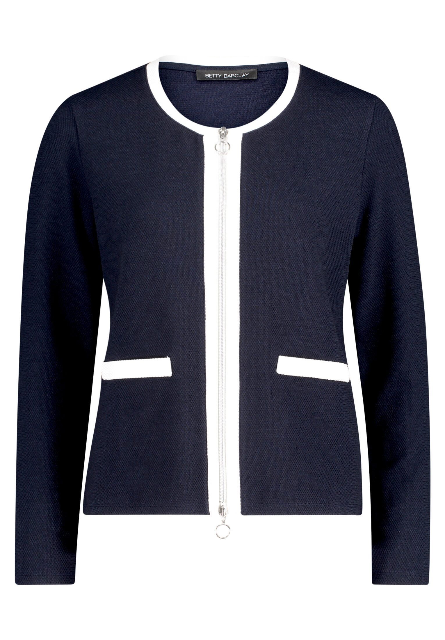 Betty Barclay Sweatjacke Damen mit Struktur Materialmix