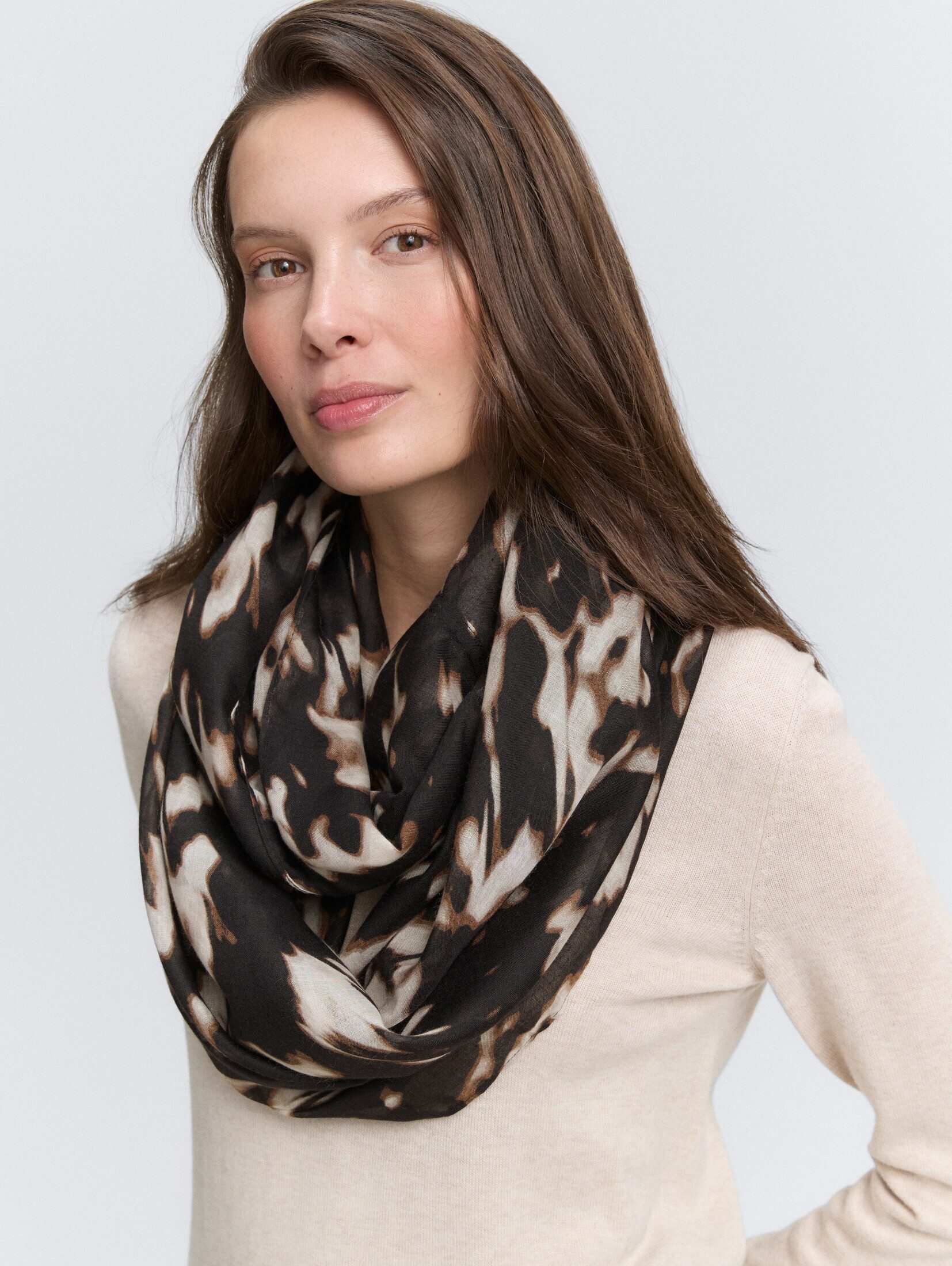 TOM TAILOR Loop Loop-Schal mit Muster, günstig online kaufen