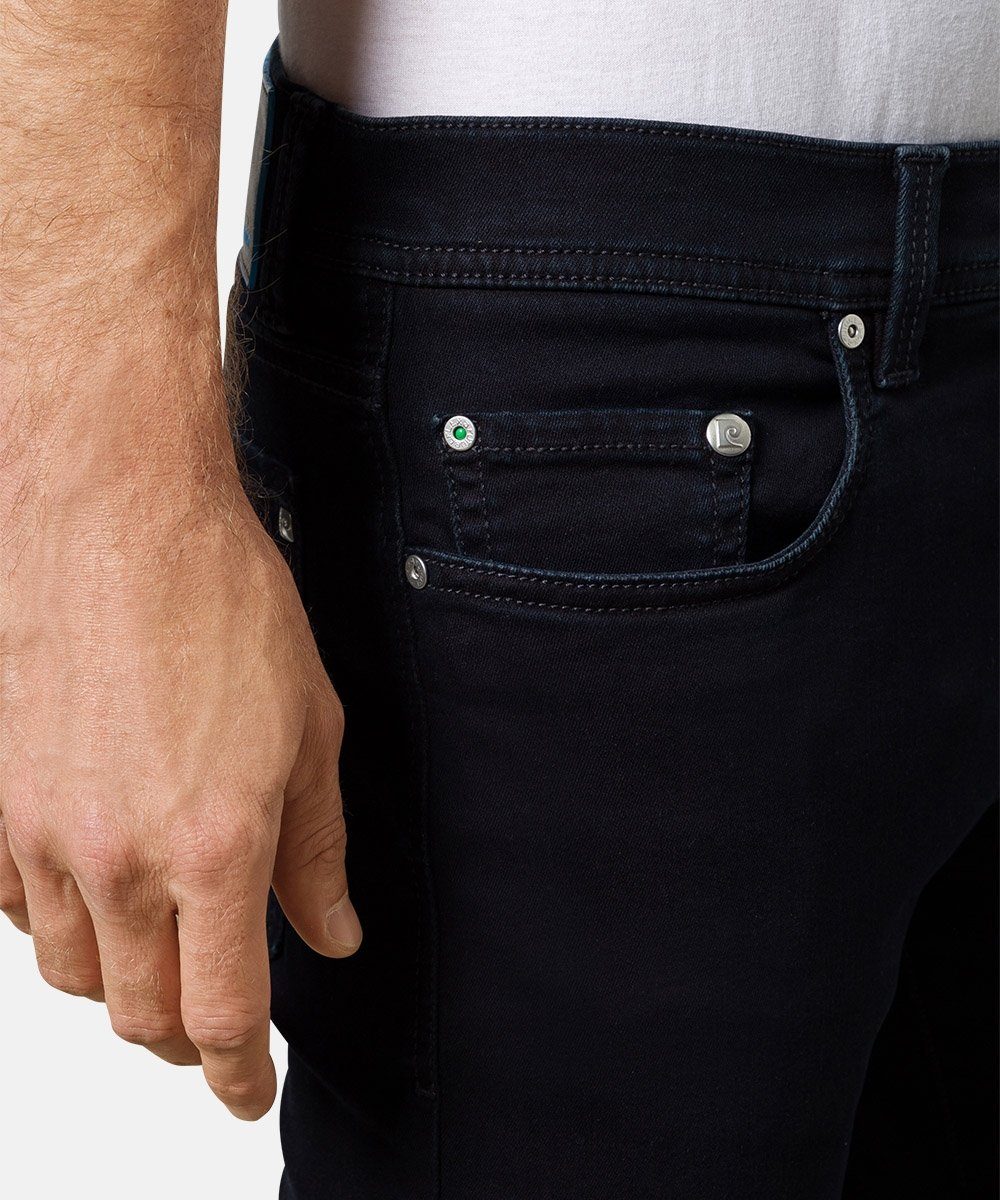 Lyon Cardin 5-Pocket-Jeans Tapered Pierre blau