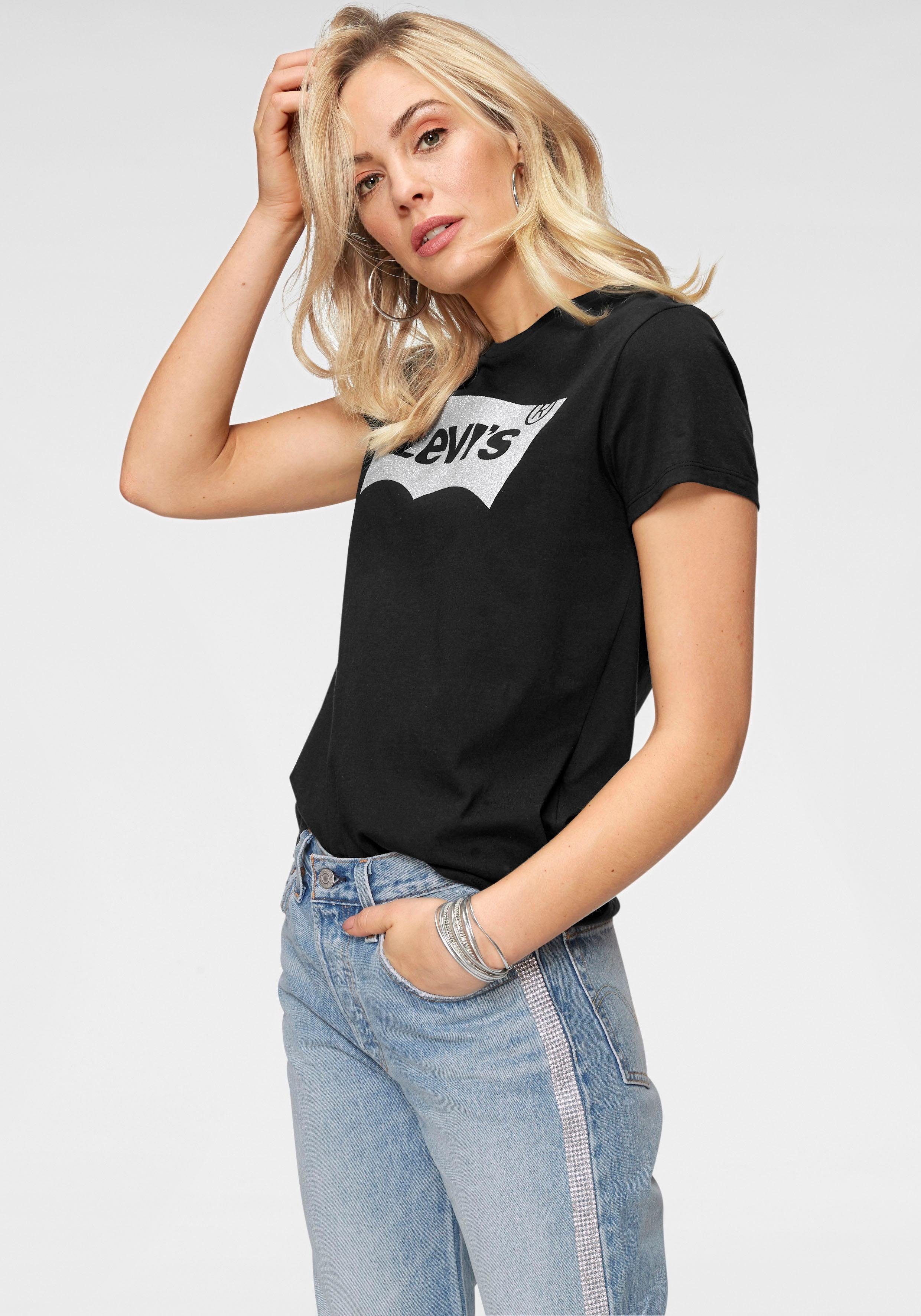 Levi's® T-Shirt »Batwing« mit Logo - Glitzerprint | OTTO