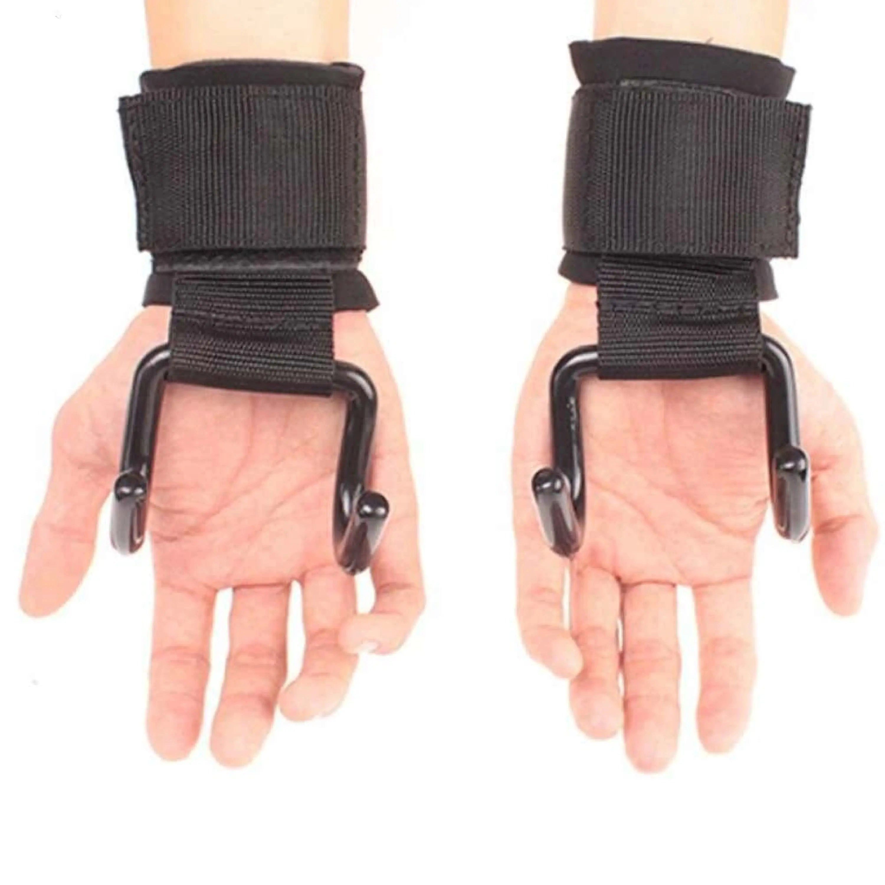 Sport-Knight® Zughilfe Fitness Zughaken, Zughilfe mit Neoprenpolster Klettverschluss