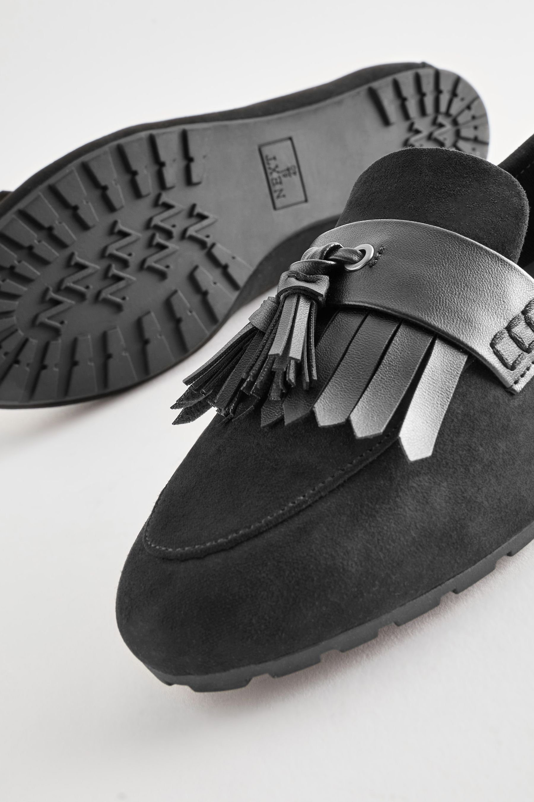 (1-tlg) Forever Loafer Comfort® mit Profilsohle Black Next Tasselloafer