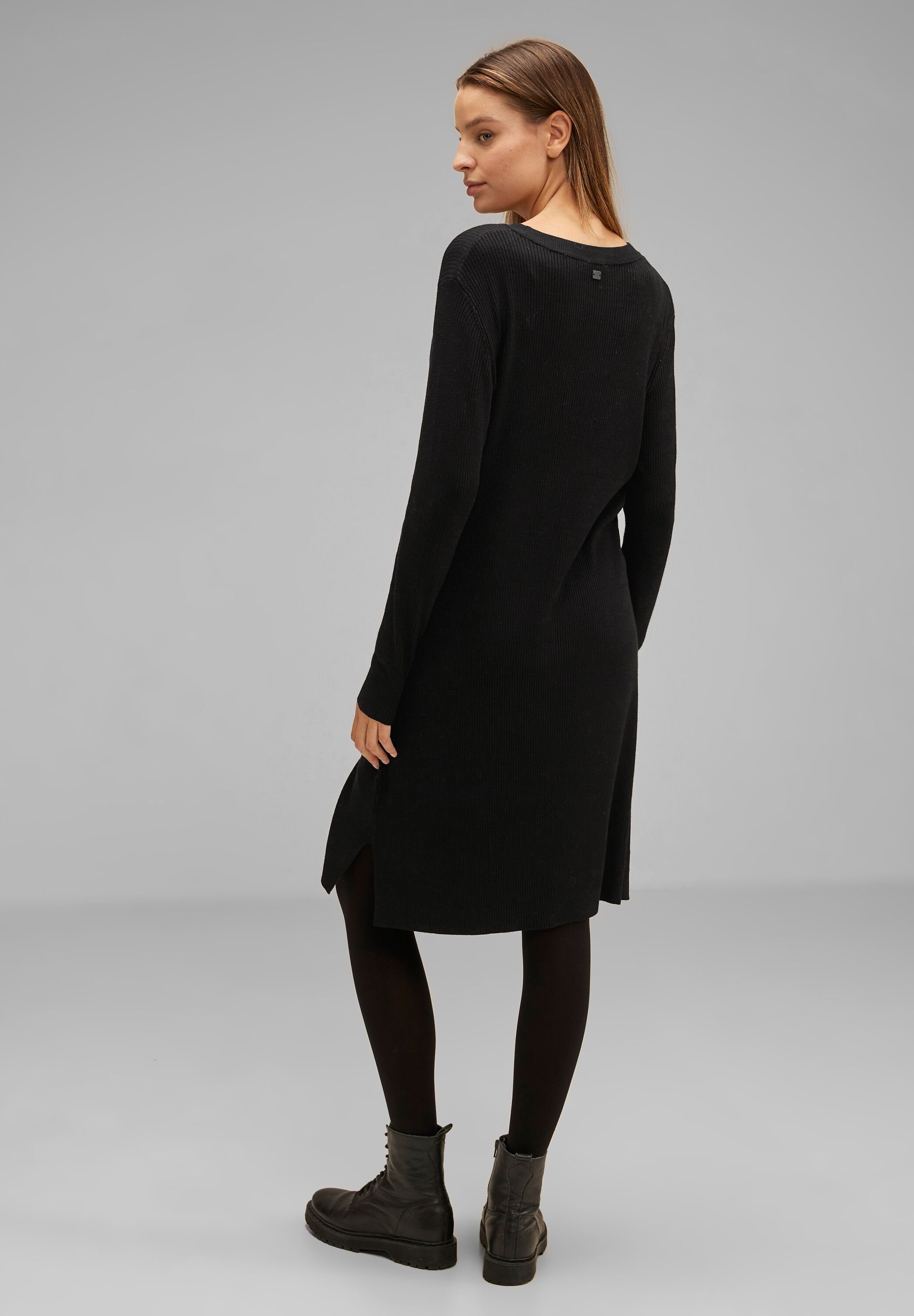 STREET ONE Midikleid mit Rundhalsausschnitt