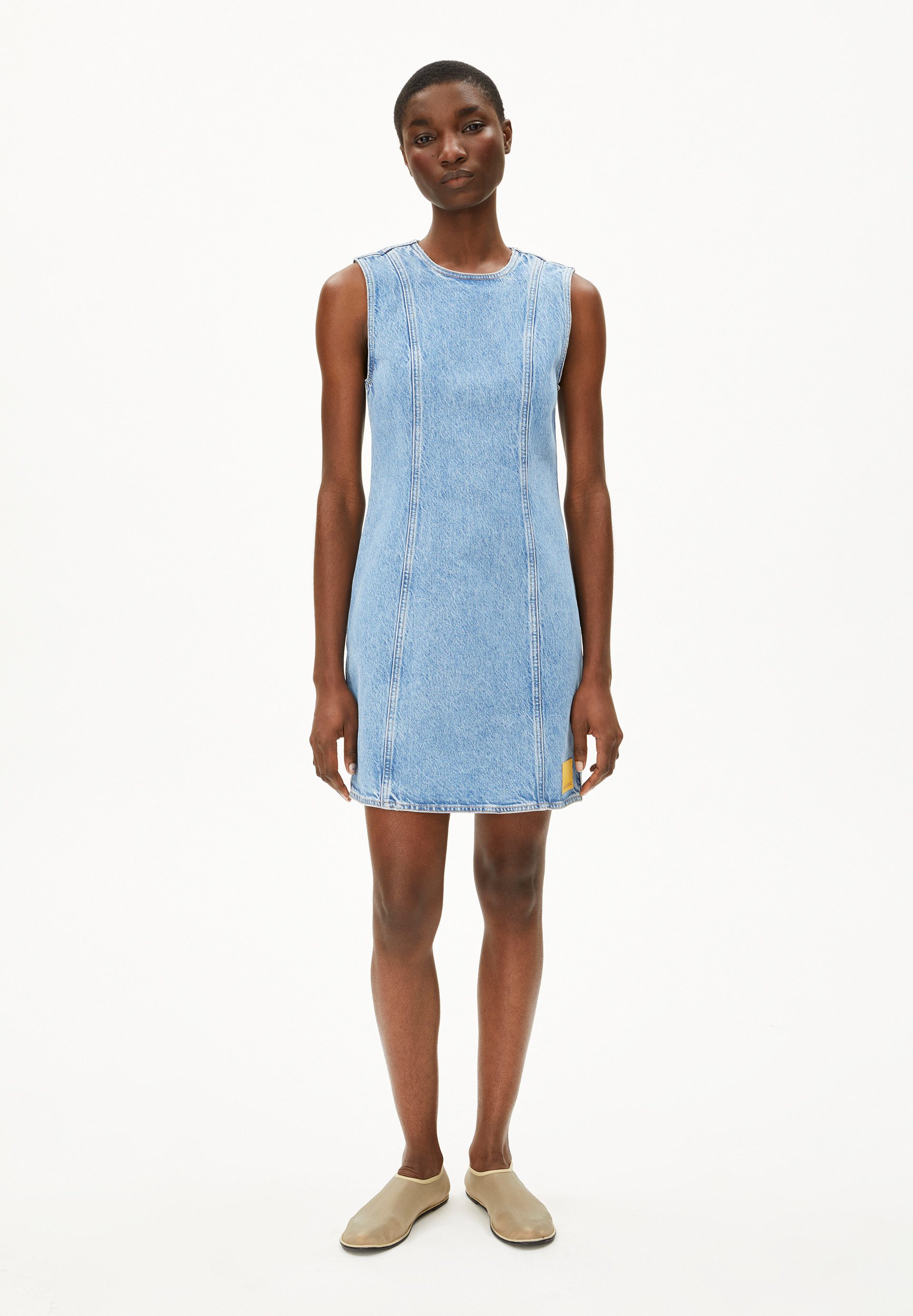 Armedangels Jeanskleid ENUYAA Jeanskleid aus SaXcell® Lyocell Mix Rundhalsa günstig online kaufen