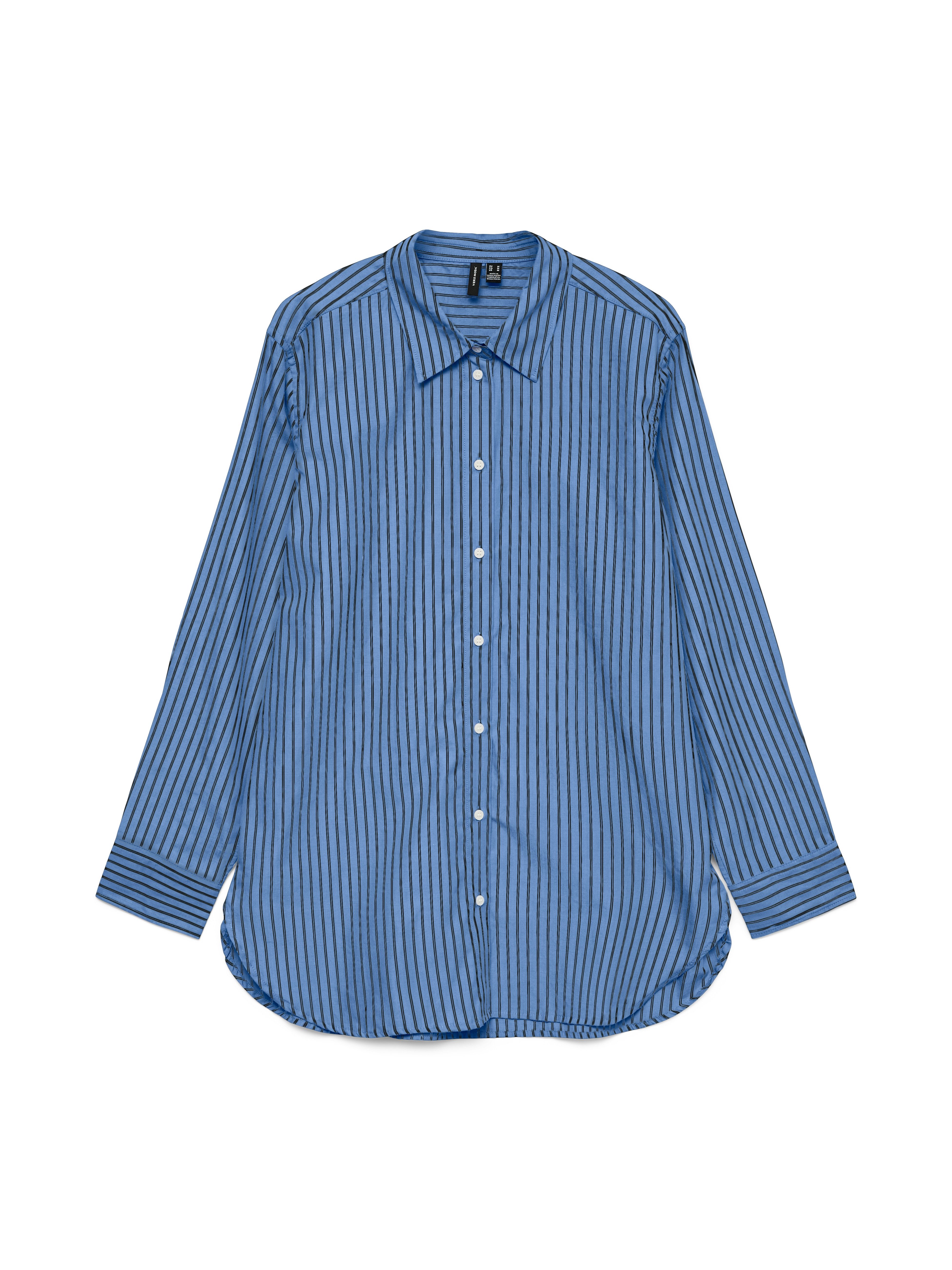 Vero Moda Hemdbluse VMELINA LS SHIRT WVN NOOS Baumwolle