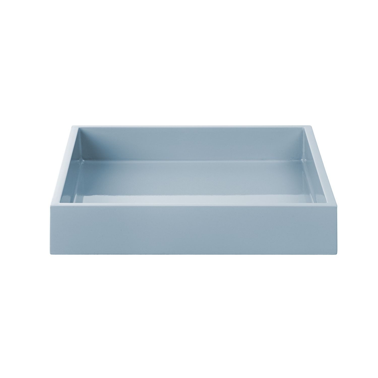 Mojoo Tablett Lux Lacktablett Powder Blue 19 cm, lackiertes MDF-Holz