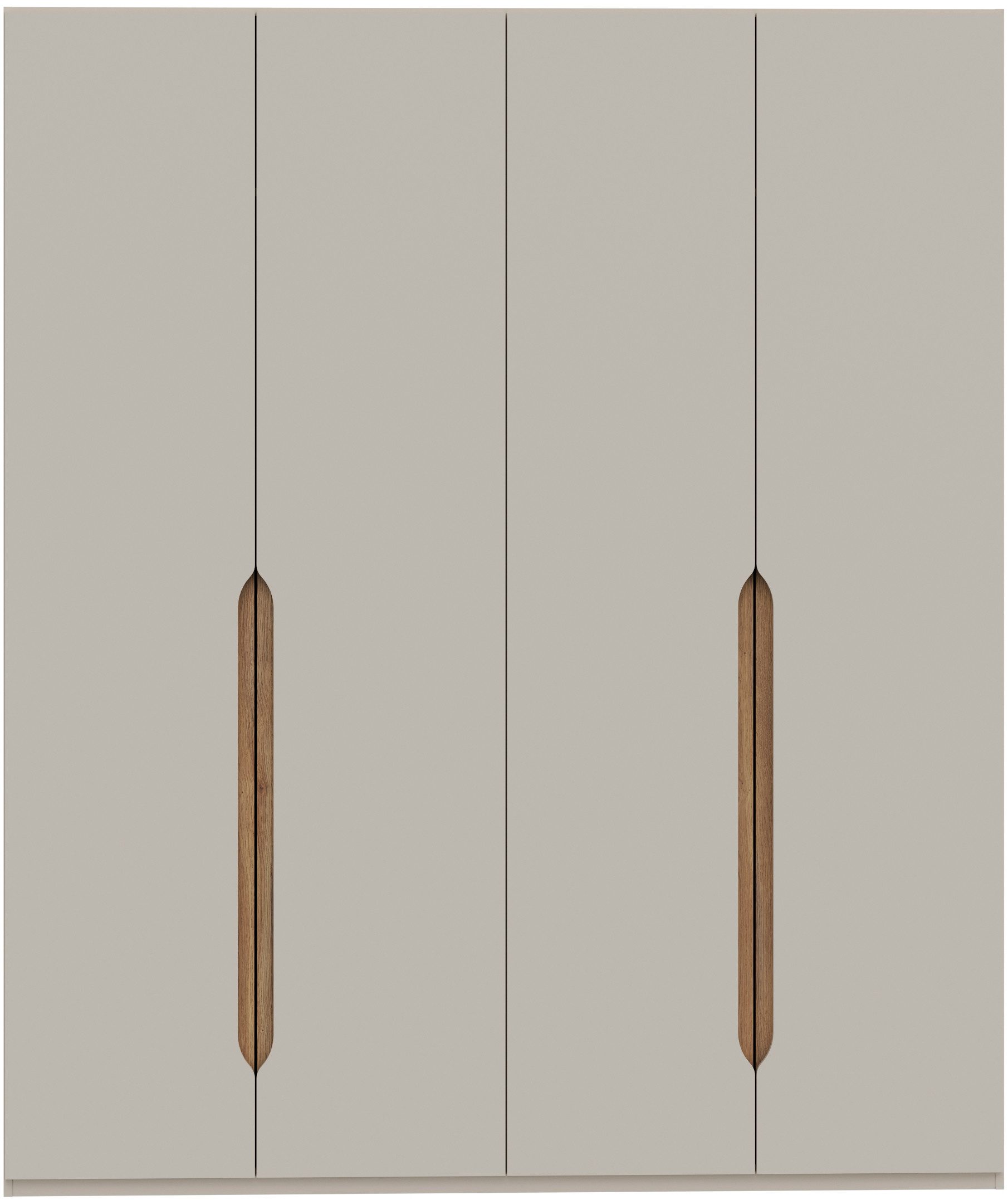 FORTE Kleiderschrank Höhe 2,10 mtr., stehende Montage, Grifflos