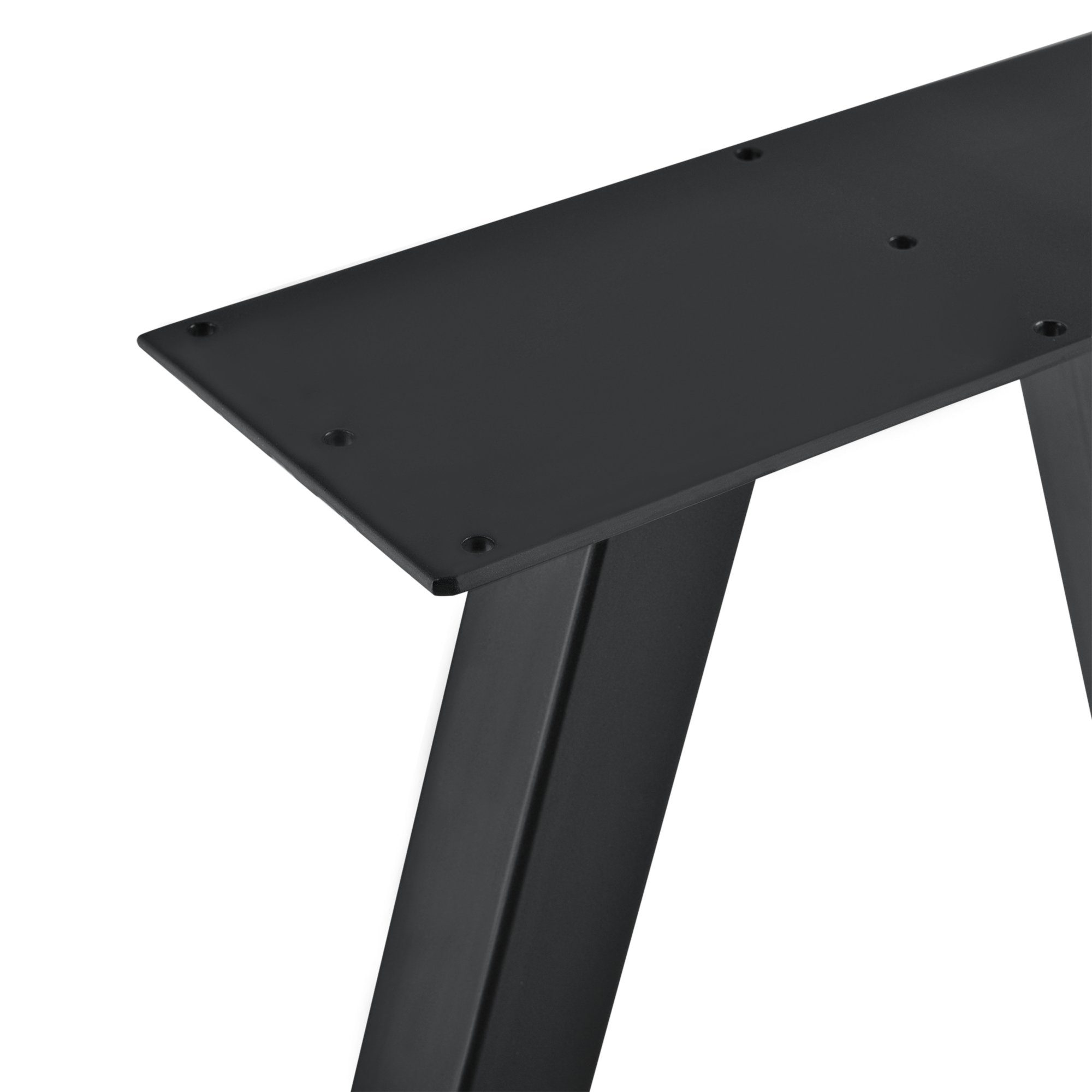 en.casa Untergestell, 2x Tischgestell Tischbeine »Makers« 40x12x40 schwarz