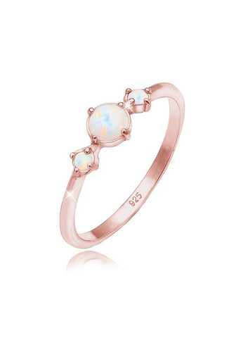 ELLI Кольцо »Opal круглый Trio в винт...