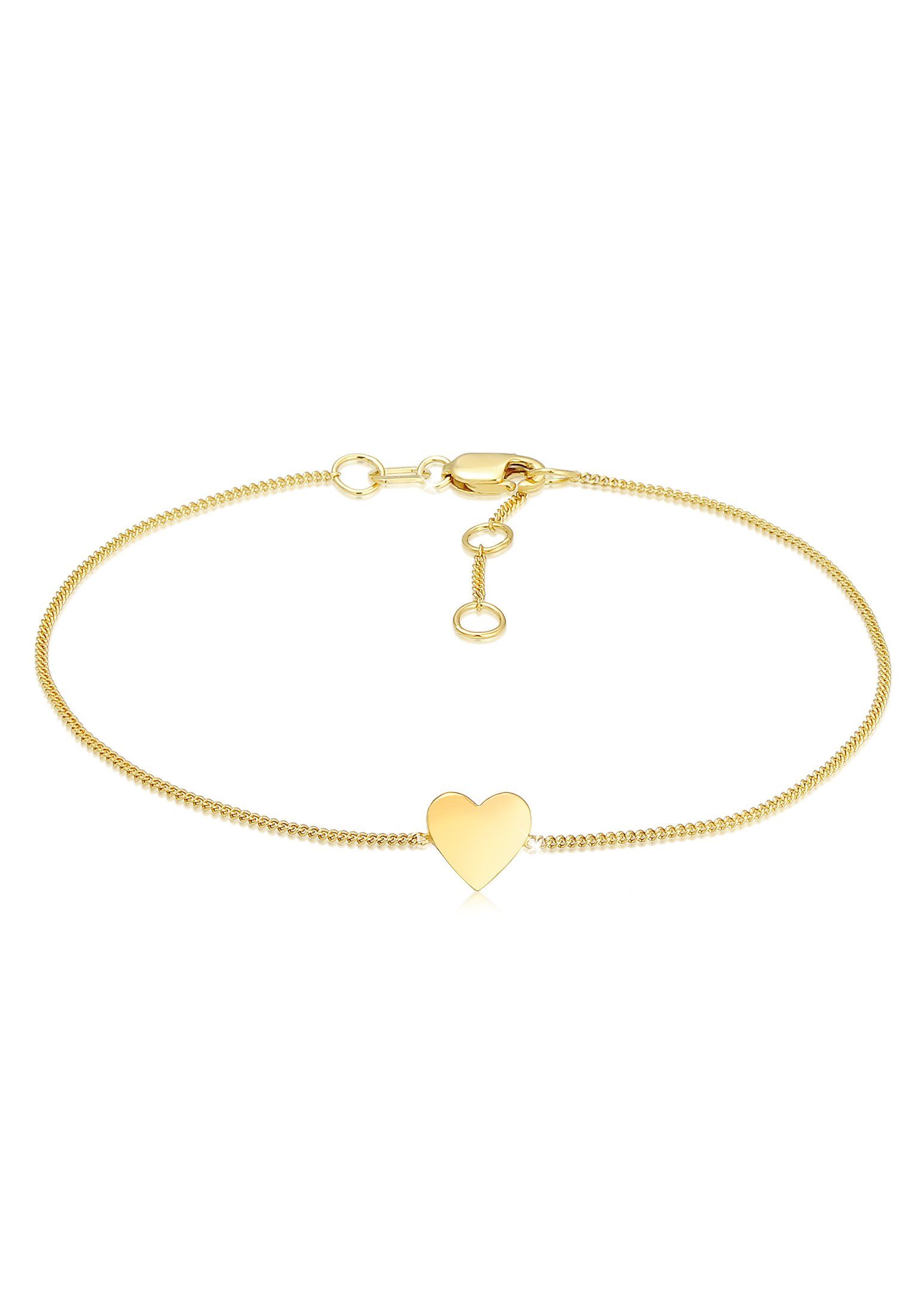 Elli Premium Armband »Valentinstag Herz Anhänger Liebe 375er Gelbgold«  online kaufen | OTTO