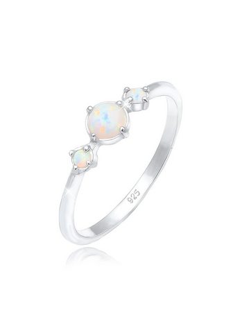 ELLI Кольцо »Opal круглый Trio в винт...