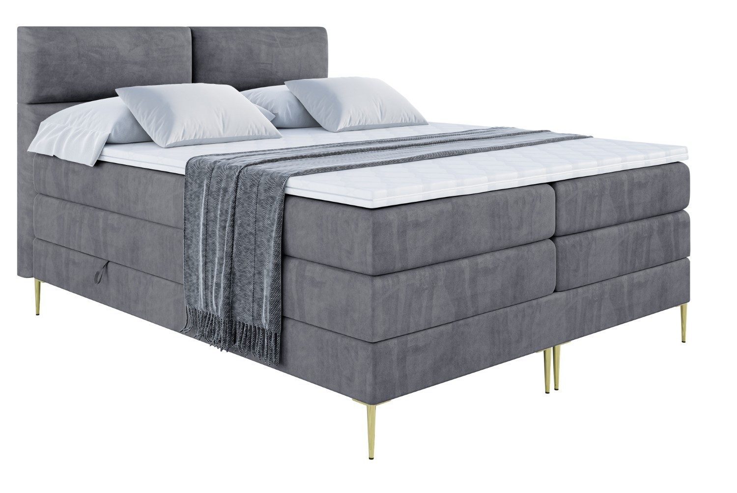 ALTDECOR Boxspringbett BOXI3-F KING (Multipocket-Matratze H4, günstig online kaufen