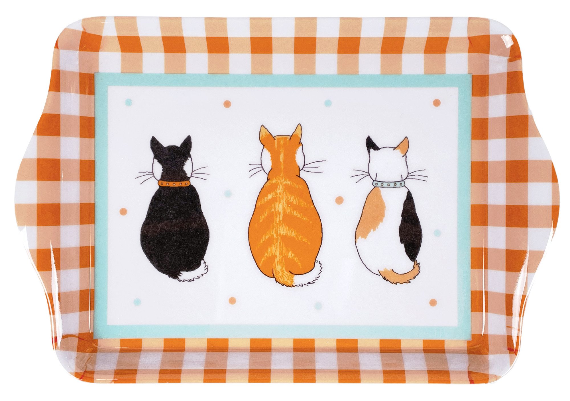 Ulster Weavers Tablett Cats In Waiting 2026, Melamin, (1-tlg., 1-teilig), kleines Serviertablett Küchentablett 21x14x2cm aus Melamin