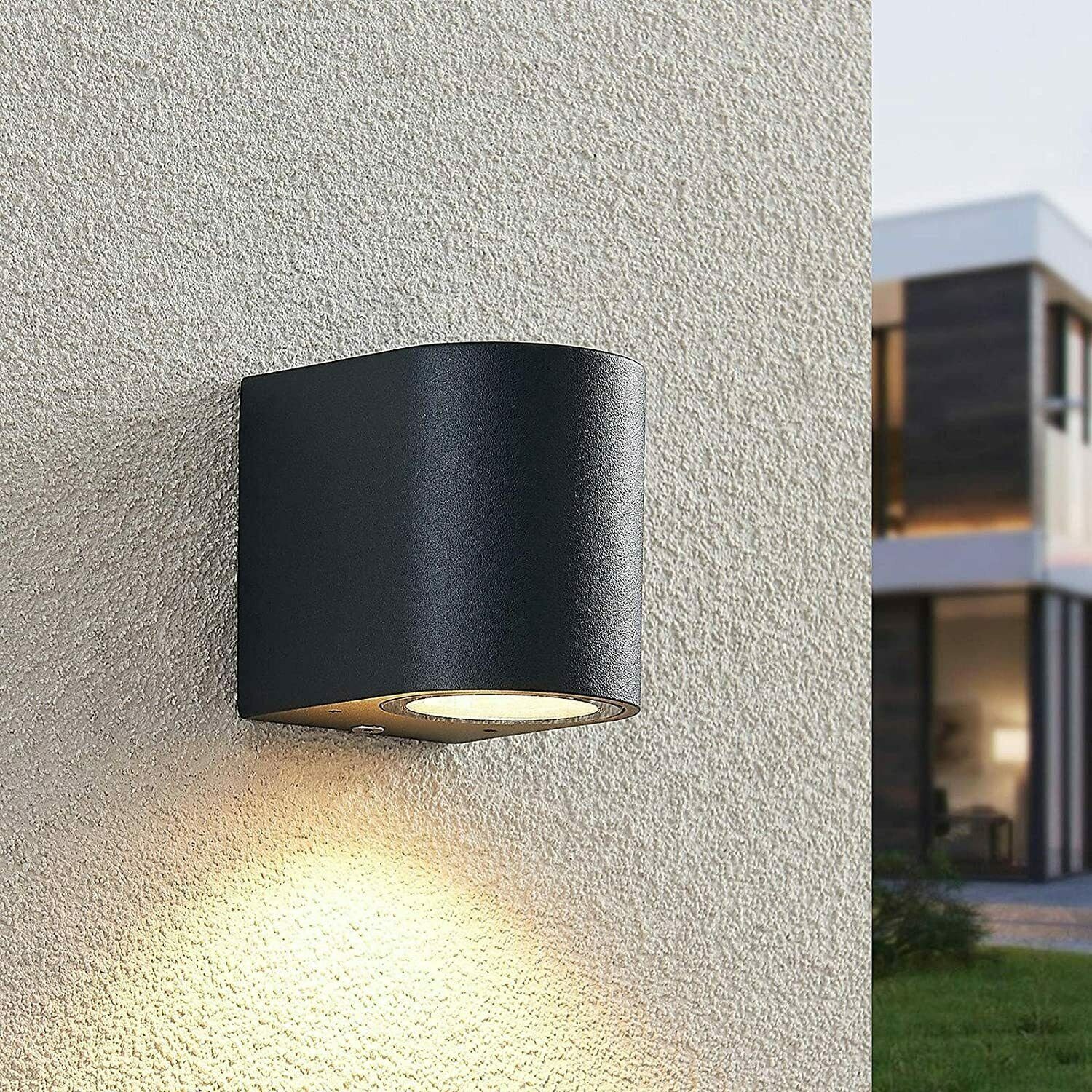 LETGOSPT Wandleuchte 3W LED Wandlampe Aussenleuchte, Schutzart IP65