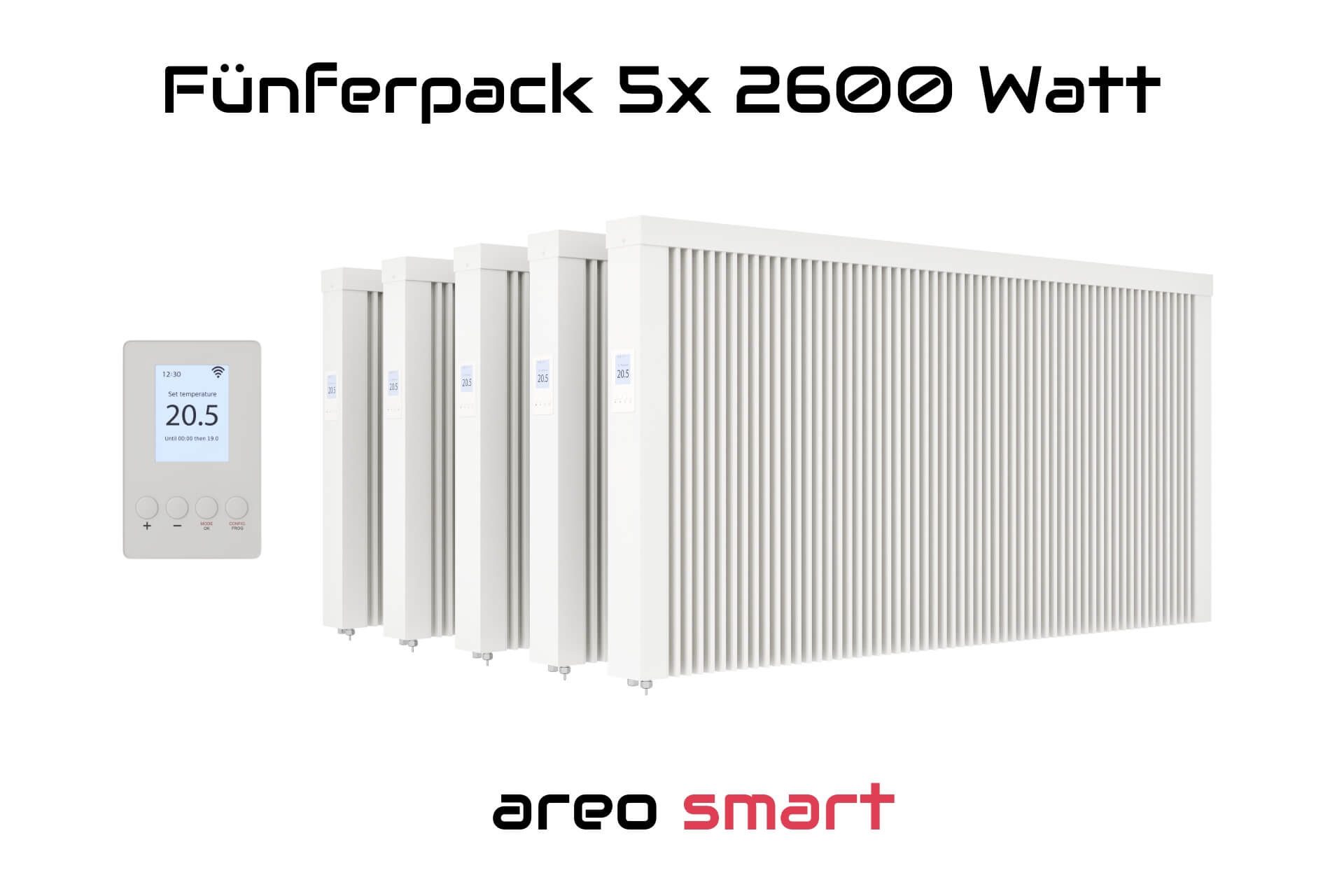 eVARMO Elektro-Heizkörper Paketset Flächenspeicherheizung areo smart günstig online kaufen