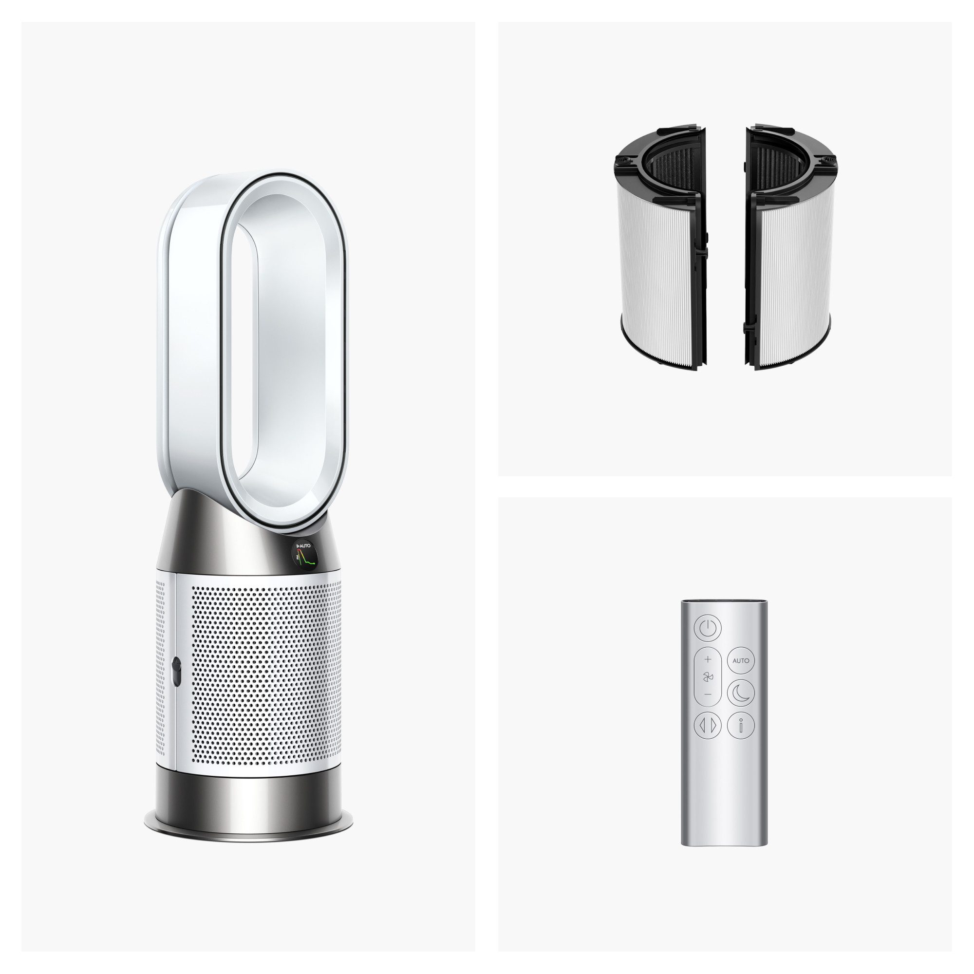 DYSON Luftreiniger Dyson Purifier Hot+Cool™ HP1, Luftreiniger, Heizlüfter & Ventilator, umfangreich steuerbar